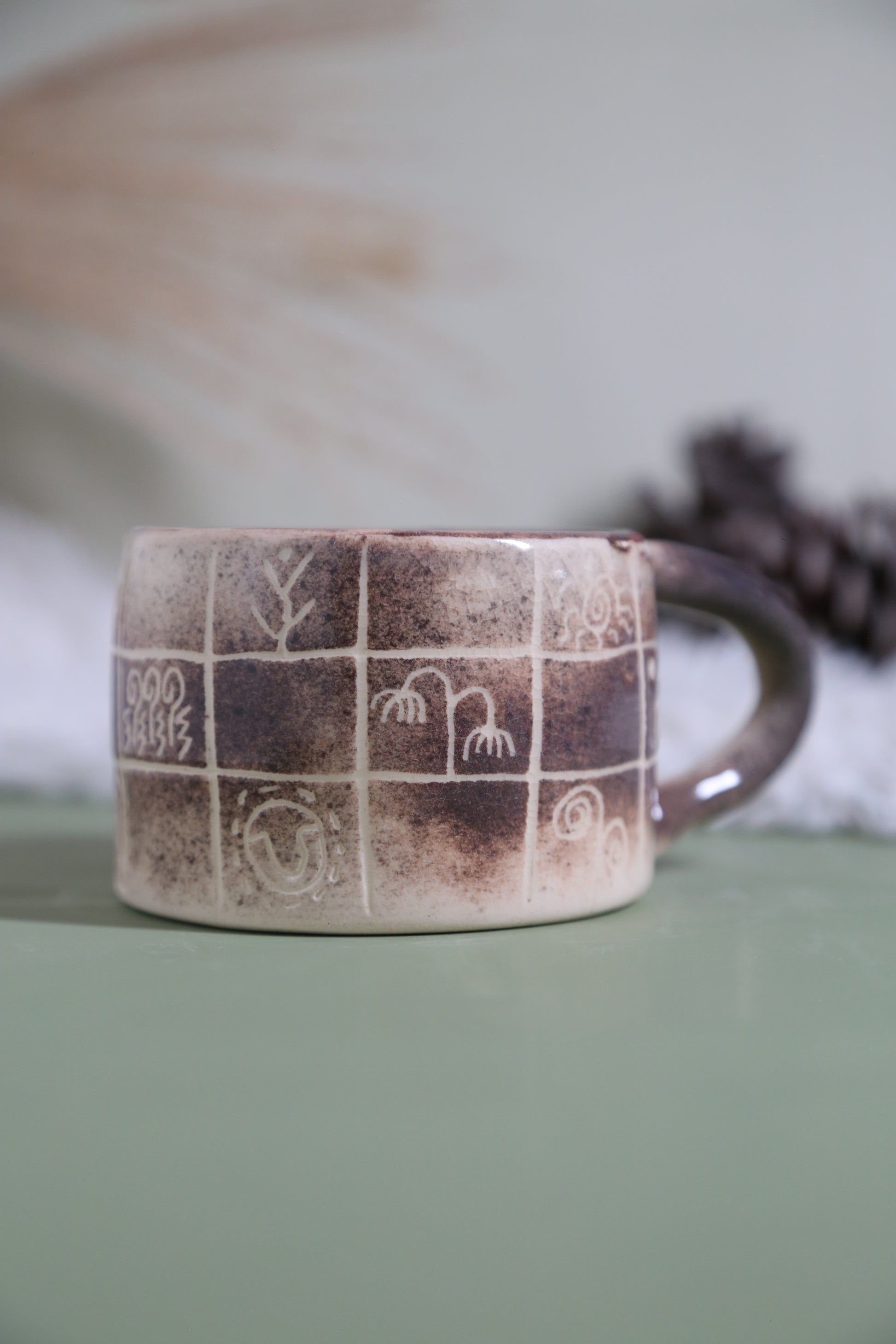 ClayEcho – Handcrafted Japanese-Style Ceramic Coffee Mug-8009 (special price)