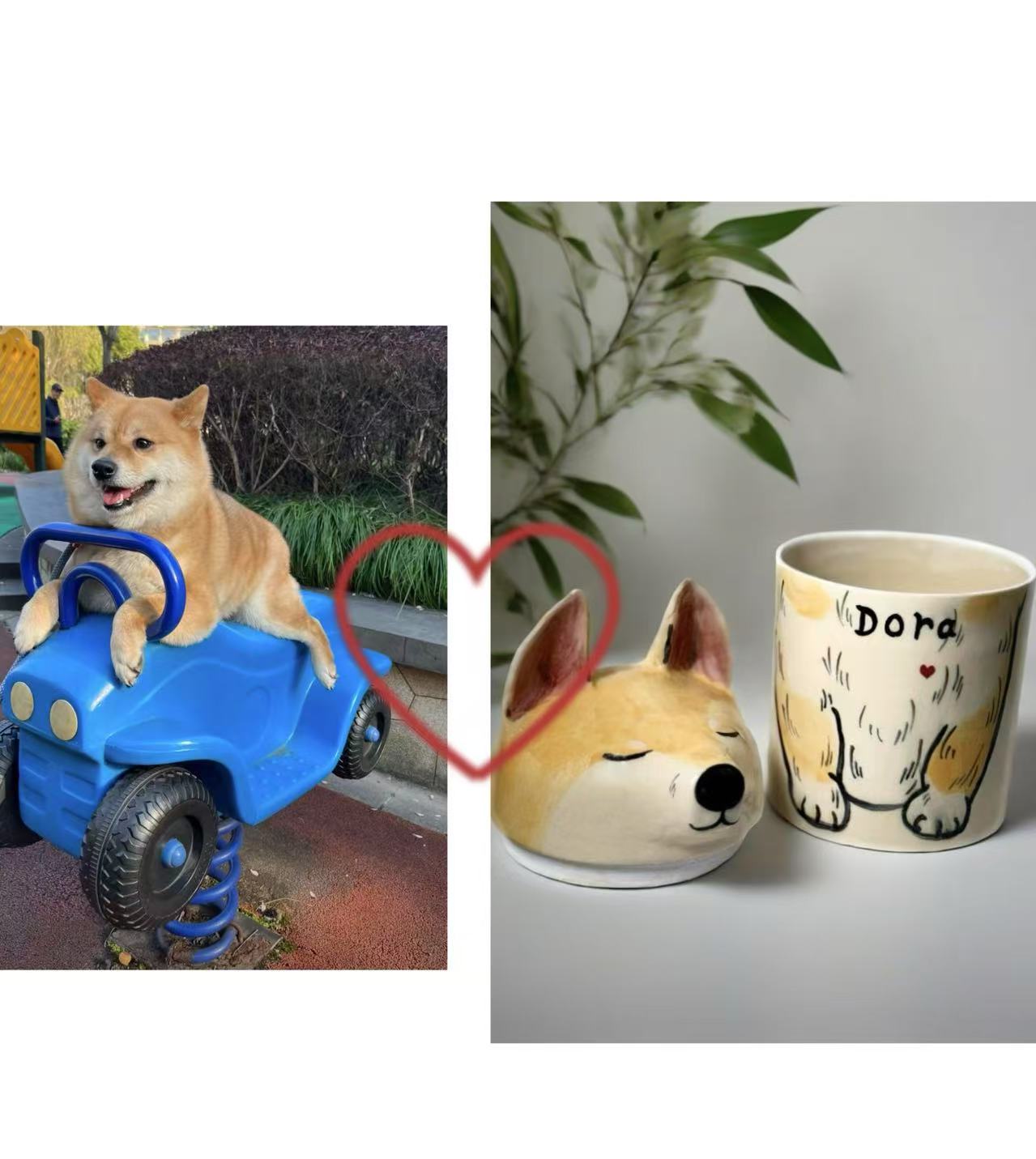 Dog Urn - Pet Handmade Urn