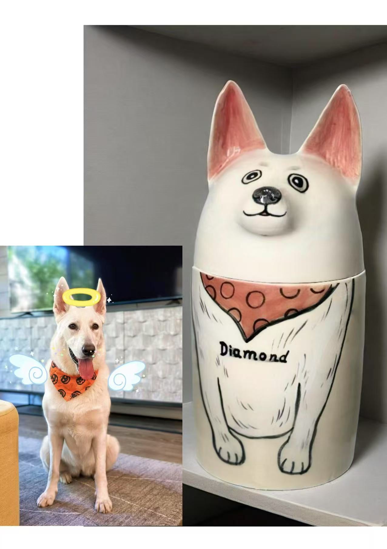 Dog Urn - Pet Handmade Urn