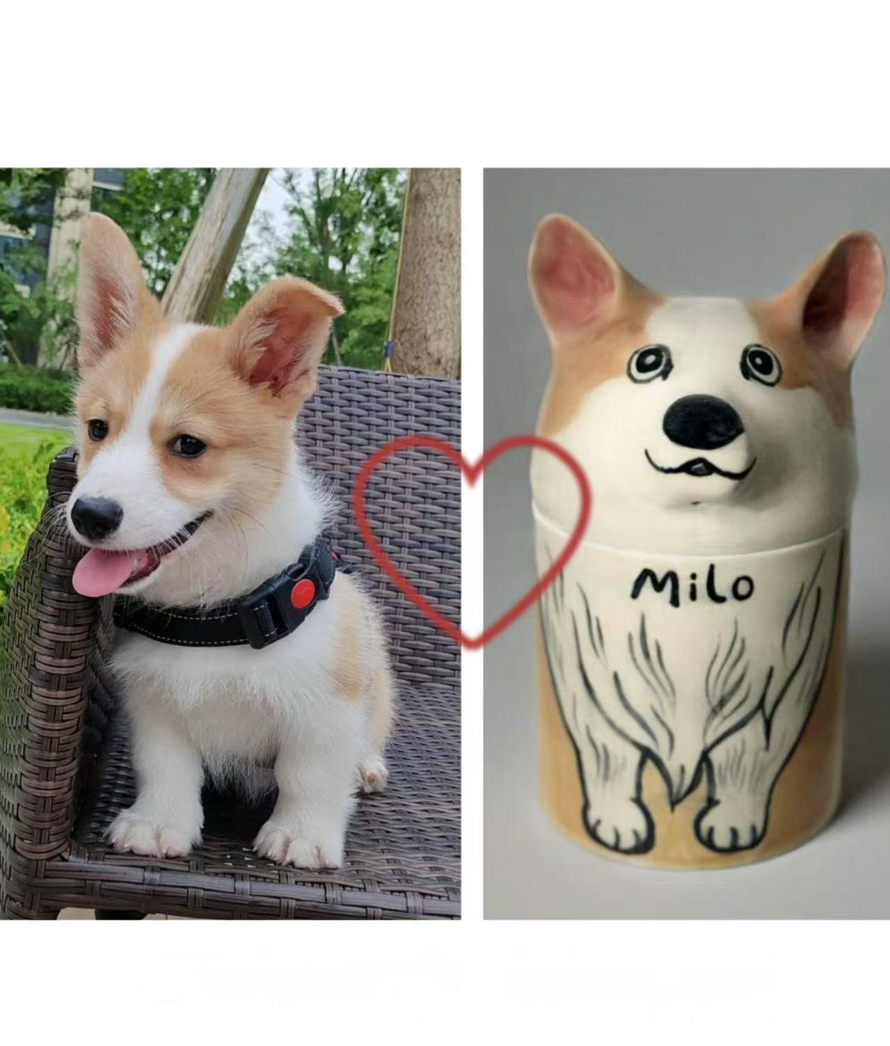 Dog Urn - Pet Handmade Urn