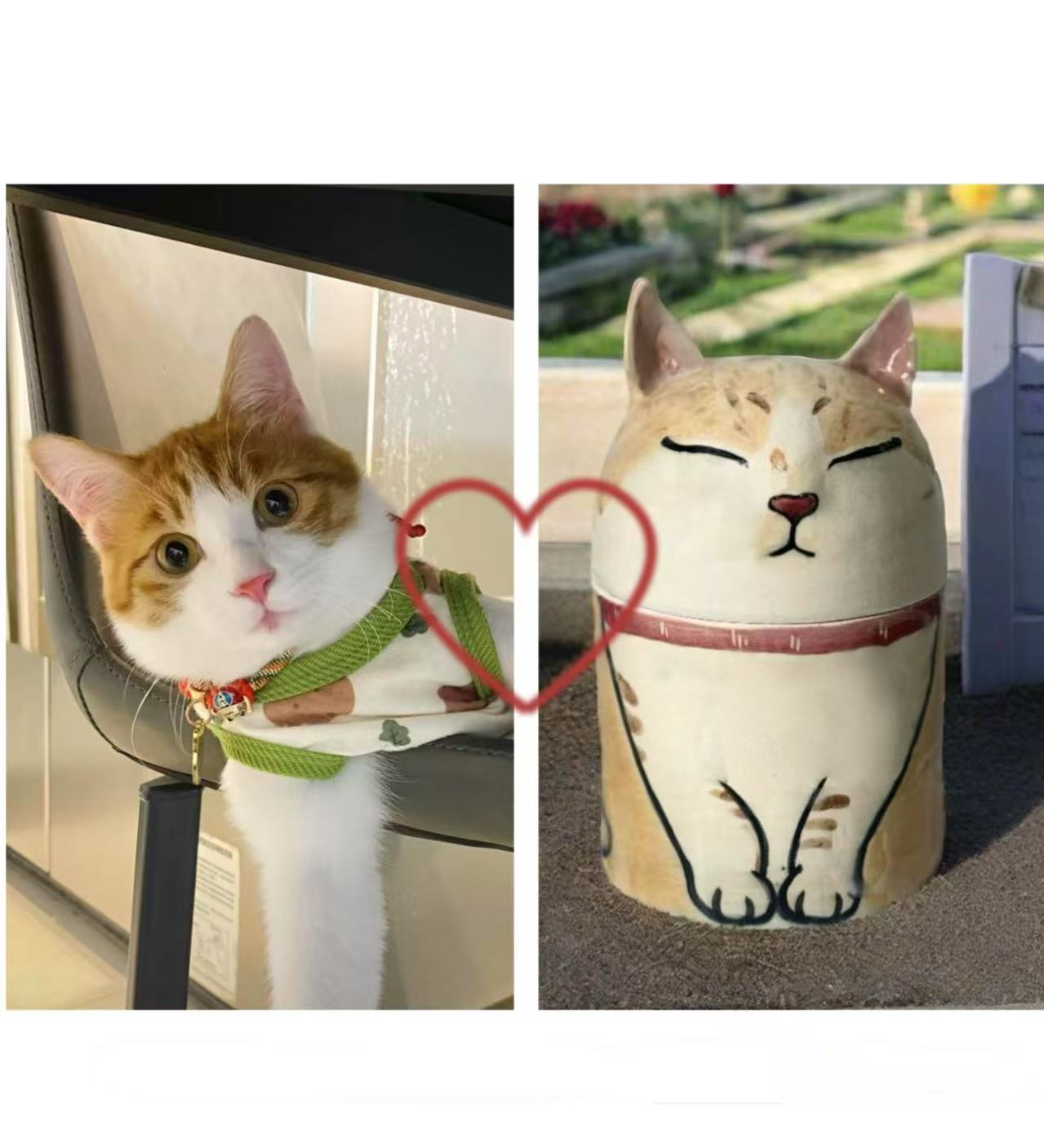 Cat Urn - Pet Handmade Urn