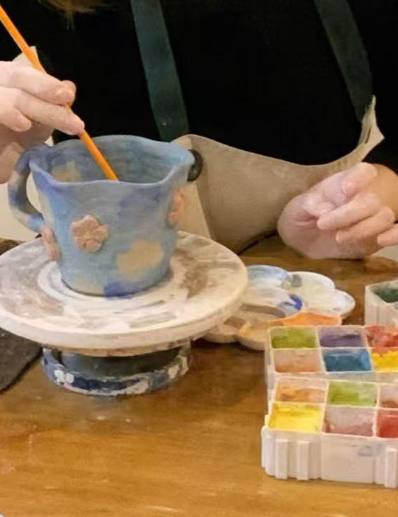 Glaze your class pieces