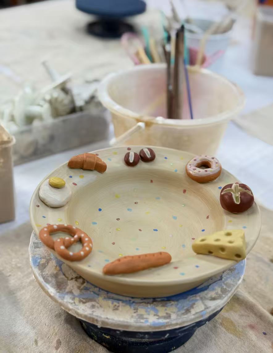 Glaze your class pieces