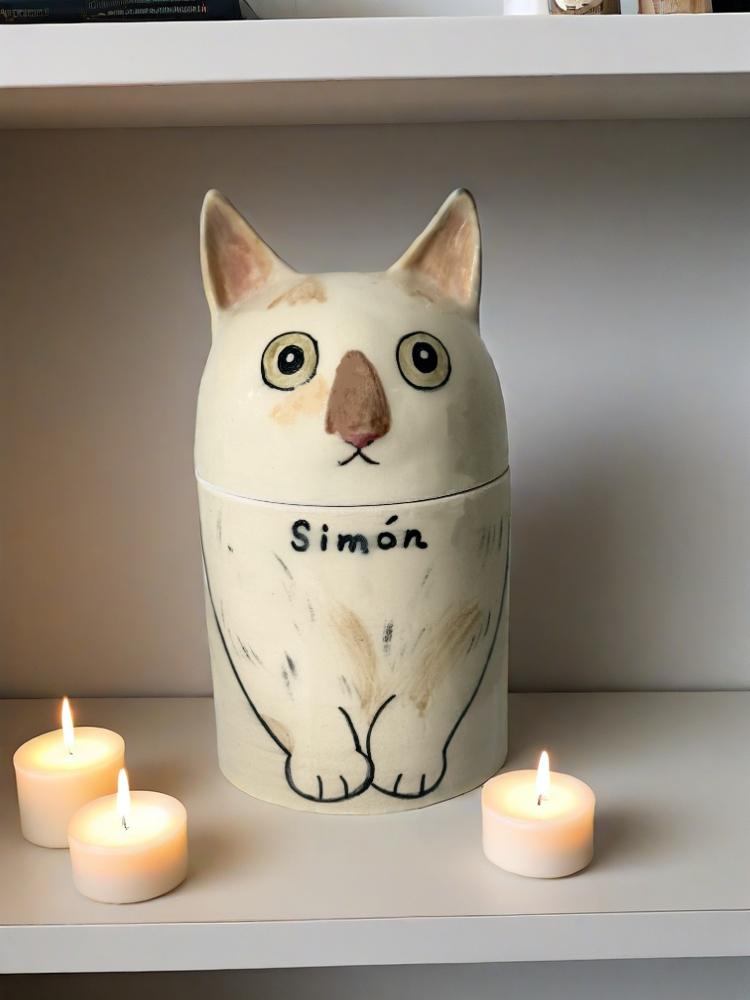 Cat Urn - Pet Handmade Urn