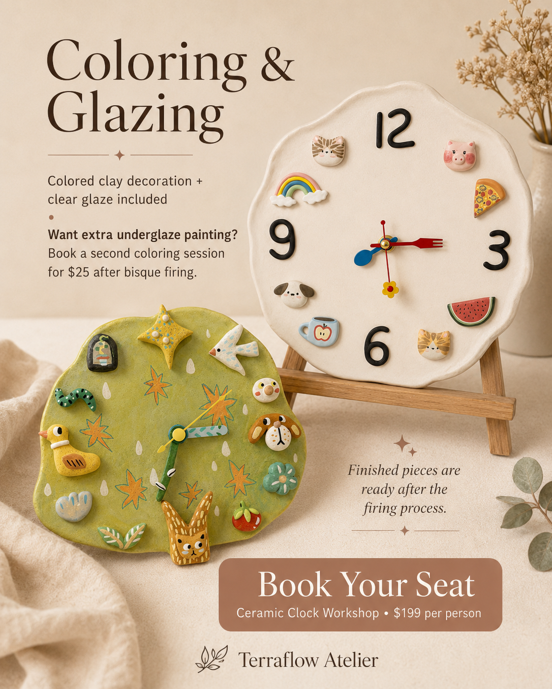 Ceramic Clock Workshop