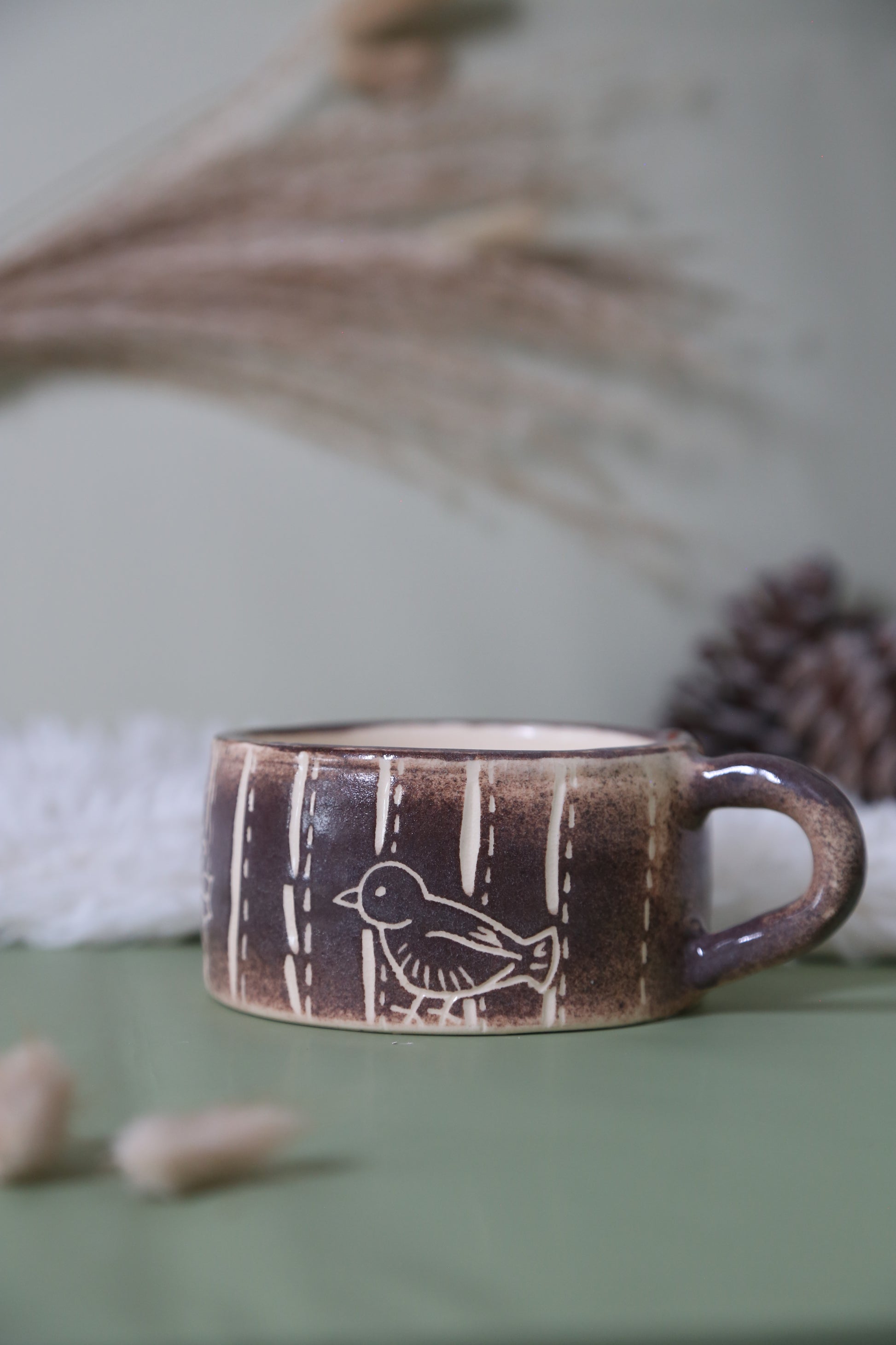 ClayEcho – Handcrafted Japanese-Style Ceramic Coffee Mug-8001 (special price)