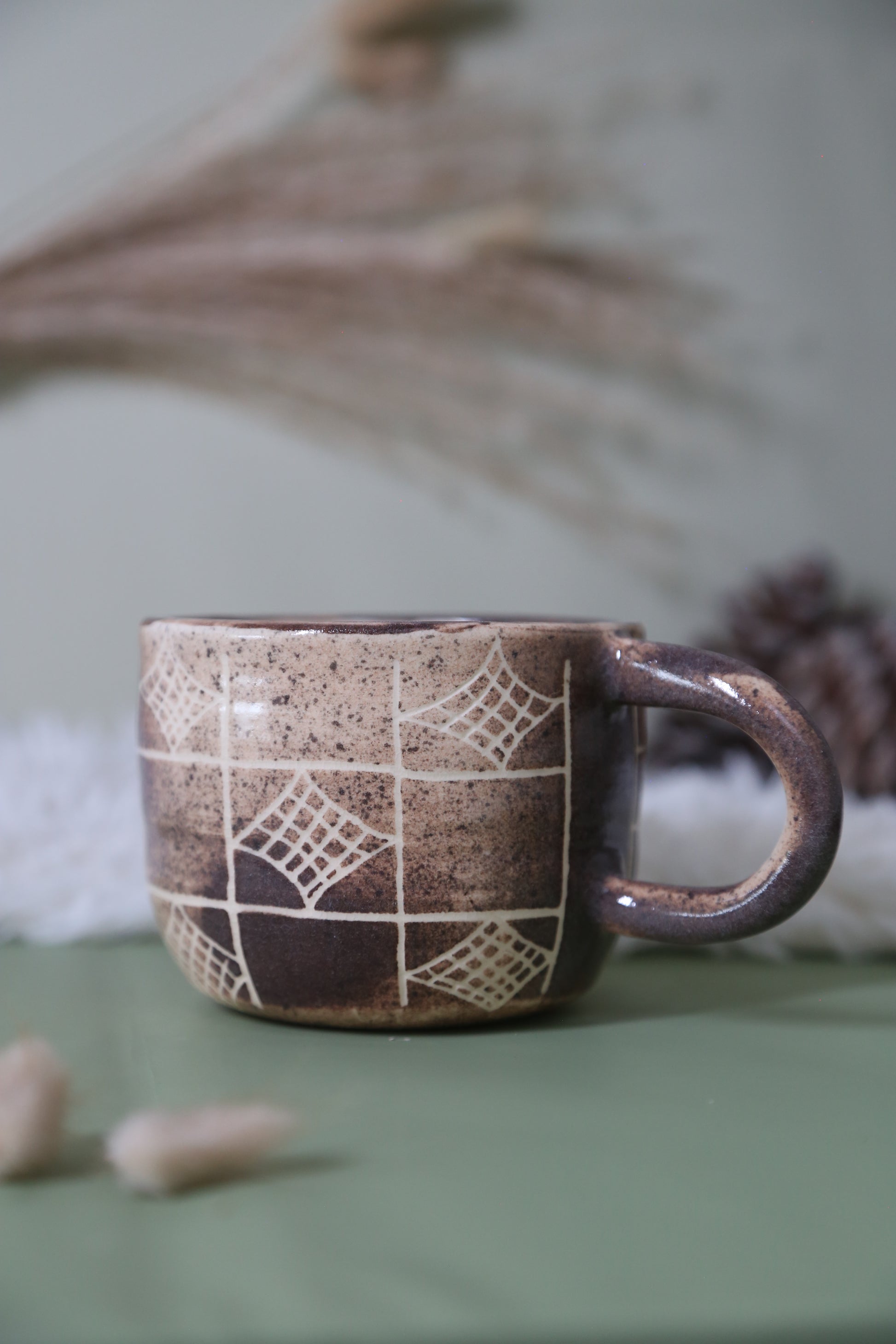 ClayEcho – Handcrafted Japanese-Style Ceramic Coffee Mug-8002 (special price)