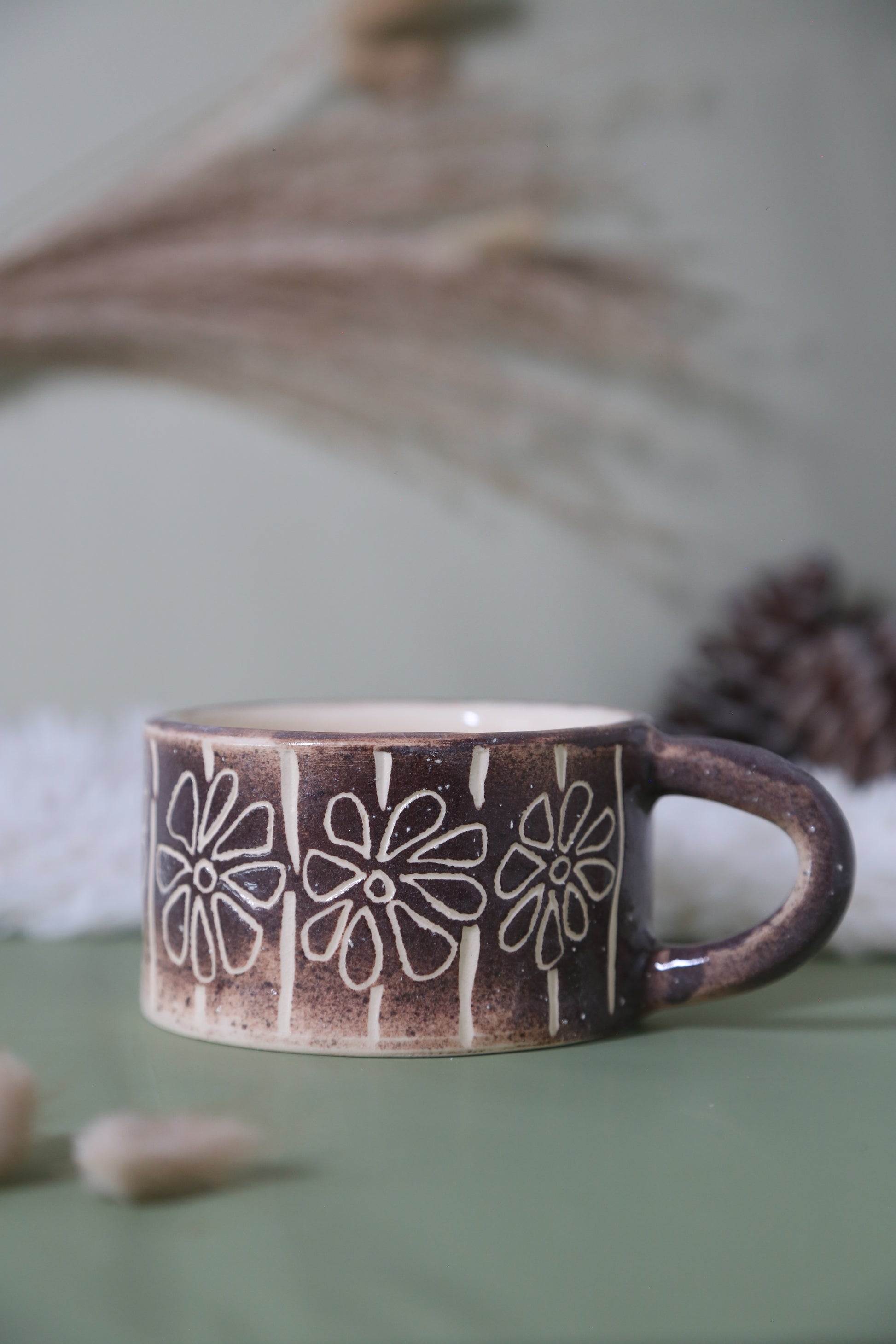 ClayEcho – Handcrafted Japanese-Style Ceramic Coffee Mug-8003 (special price)
