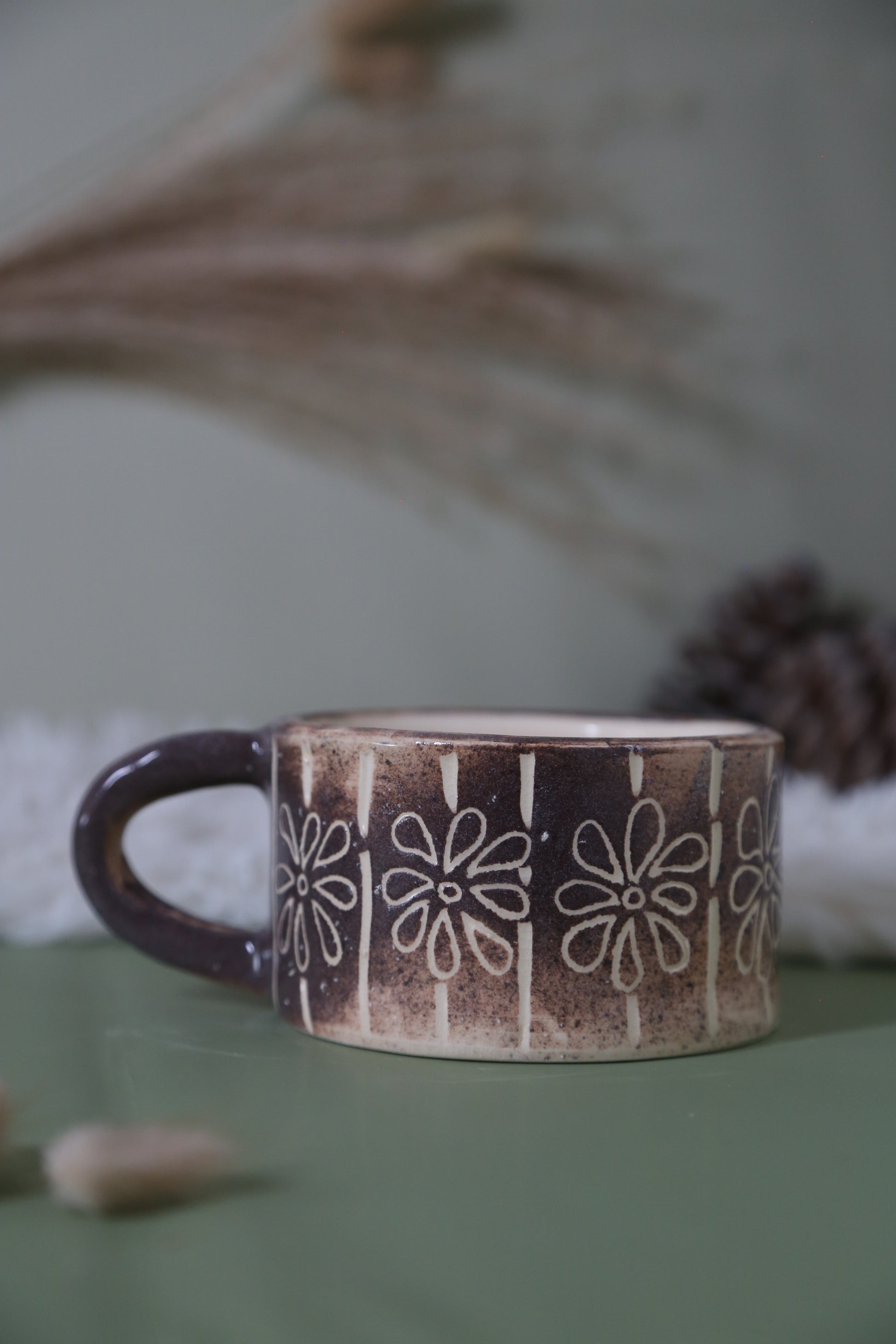 ClayEcho – Handcrafted Japanese-Style Ceramic Coffee Mug-8003 (special price)