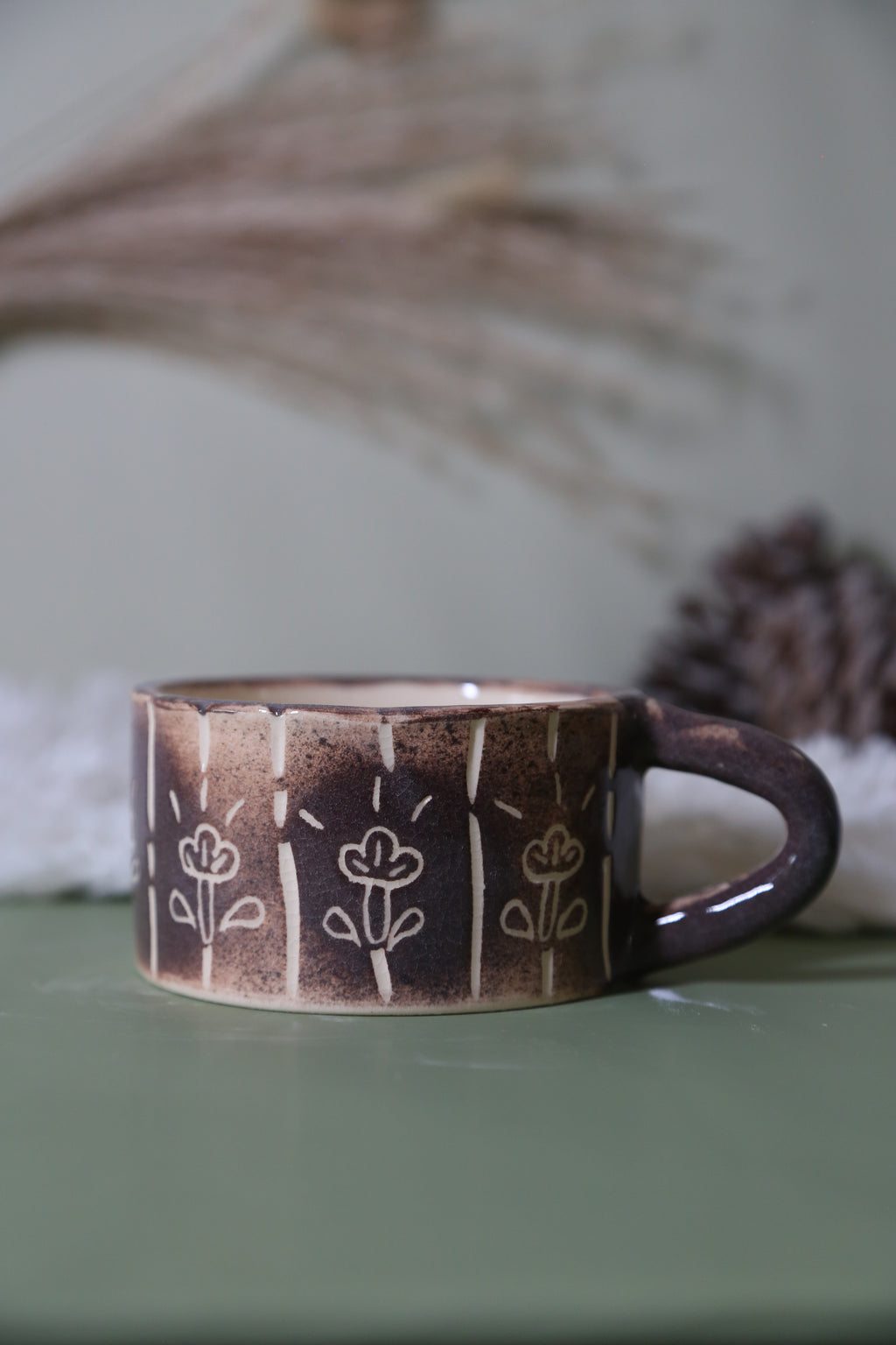 ClayEcho – Handcrafted Japanese-Style Ceramic Coffee Mug-8004