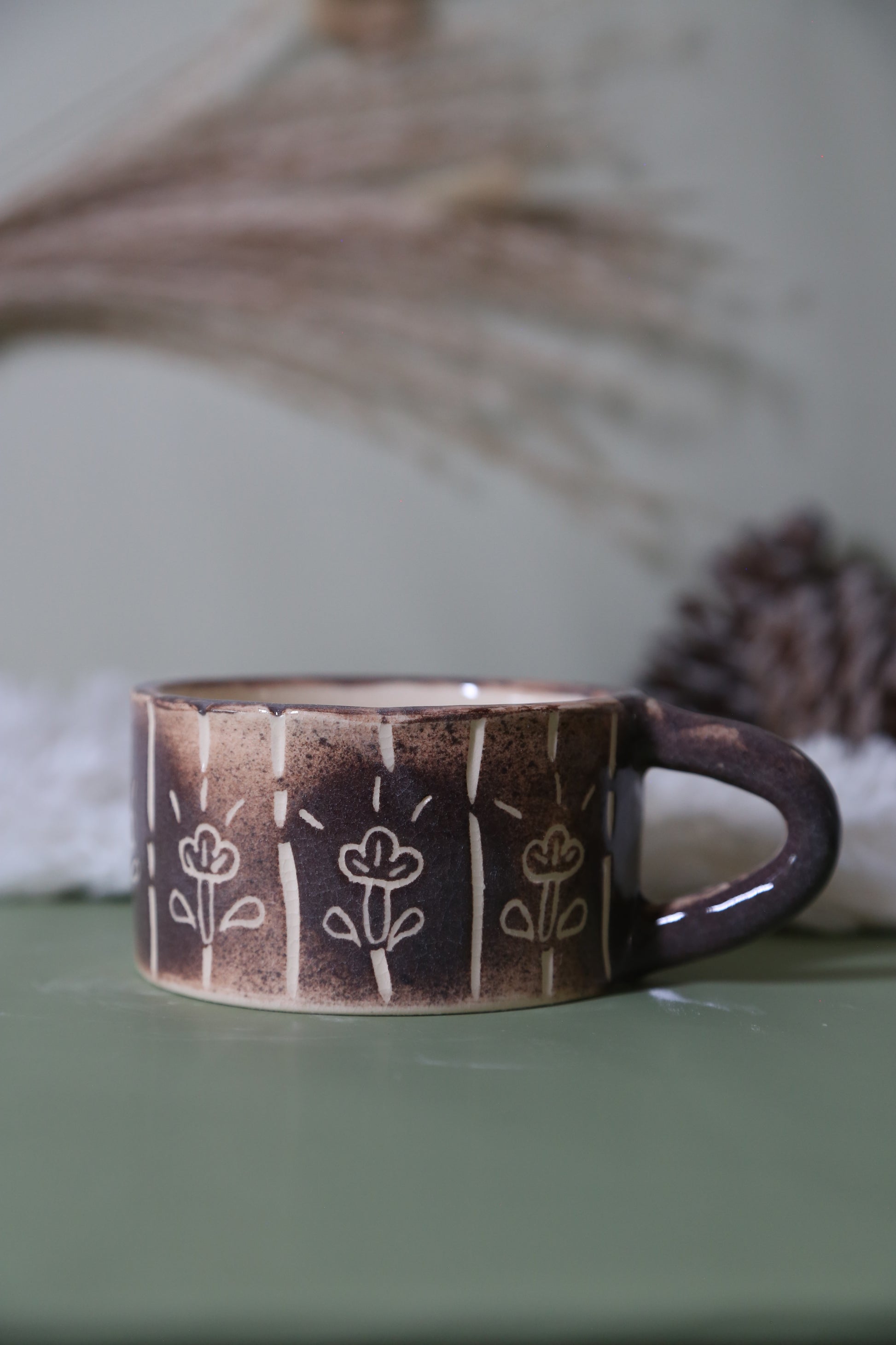 ClayEcho – Handcrafted Japanese-Style Ceramic Coffee Mug-8004