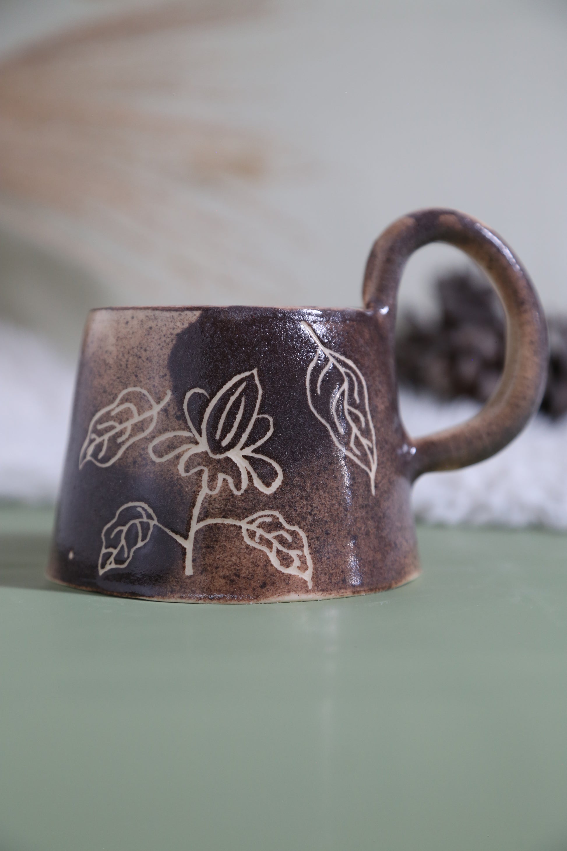 ClayEcho – Handcrafted Japanese-Style Ceramic Coffee Mug-8006