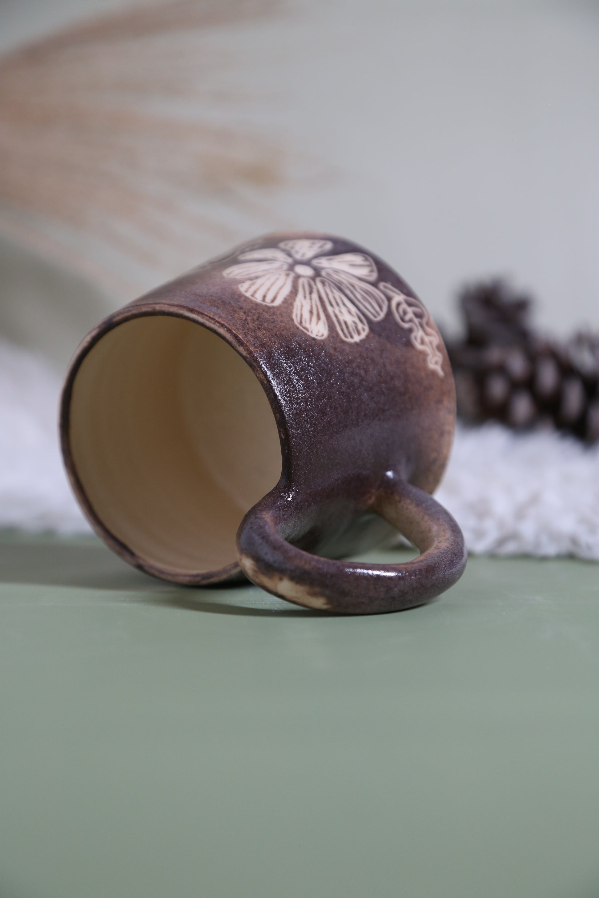 ClayEcho – Handcrafted Japanese-Style Ceramic Coffee Mug-8006