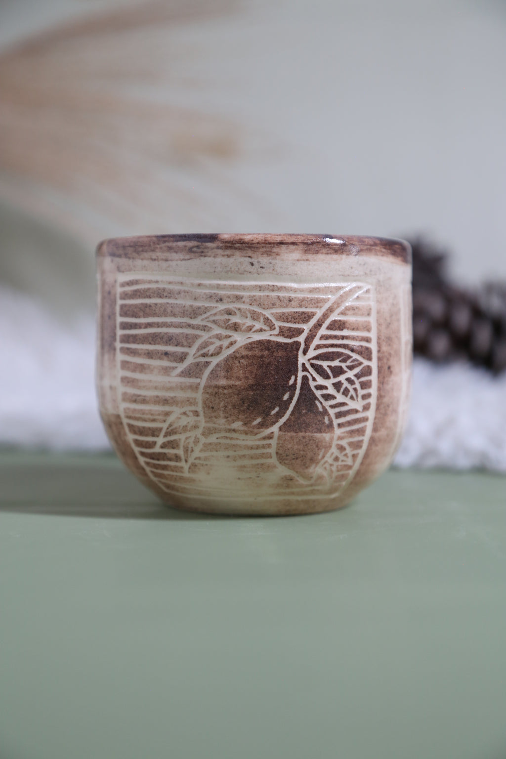 ClayEcho – Handcrafted Japanese-Style Ceramic Coffee Mug-8007