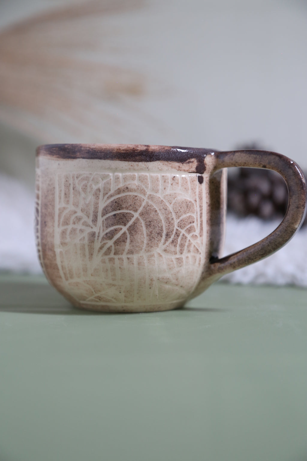ClayEcho – Handcrafted Japanese-Style Ceramic Coffee Mug-8007