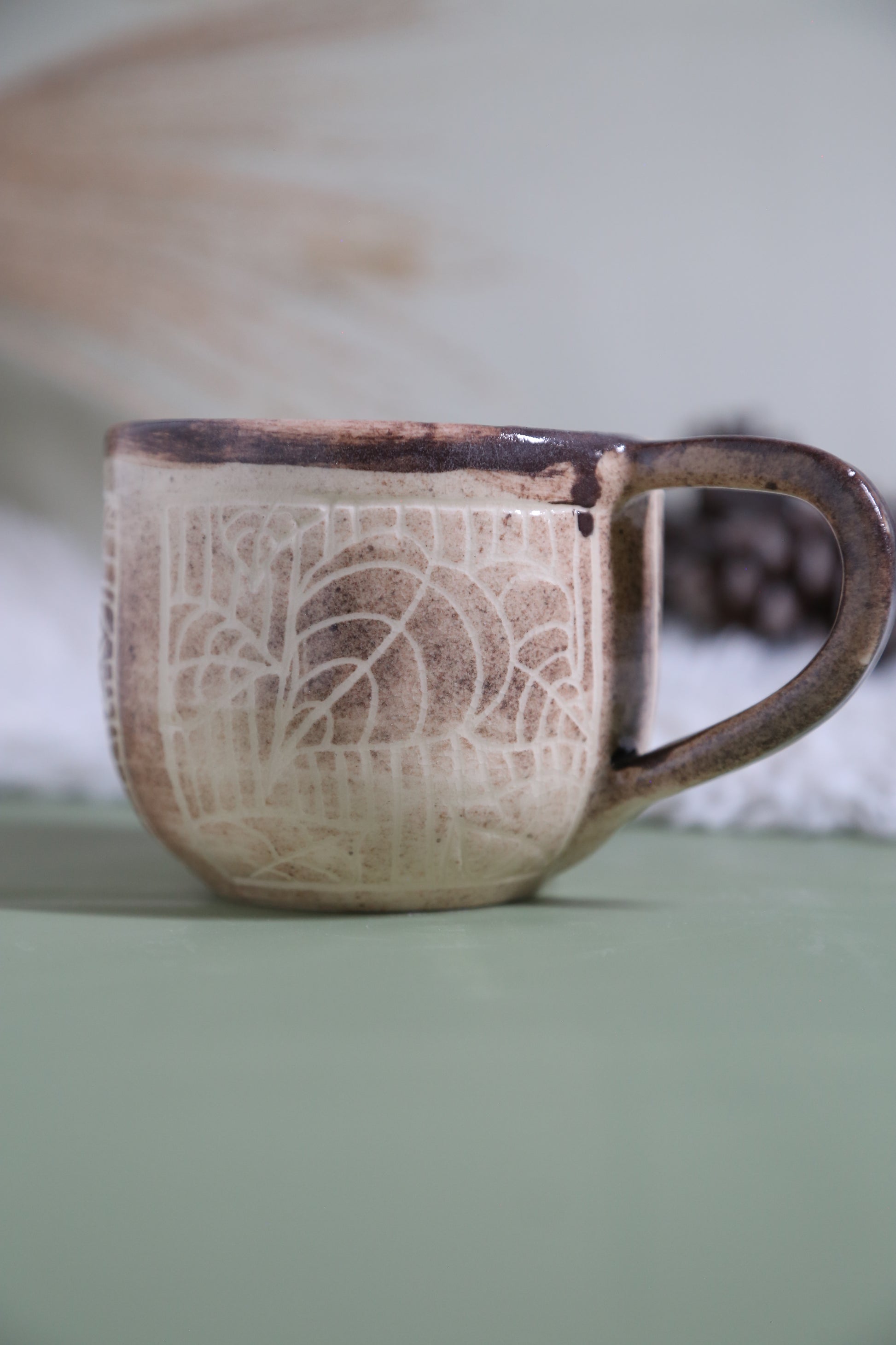 ClayEcho – Handcrafted Japanese-Style Ceramic Coffee Mug-8007