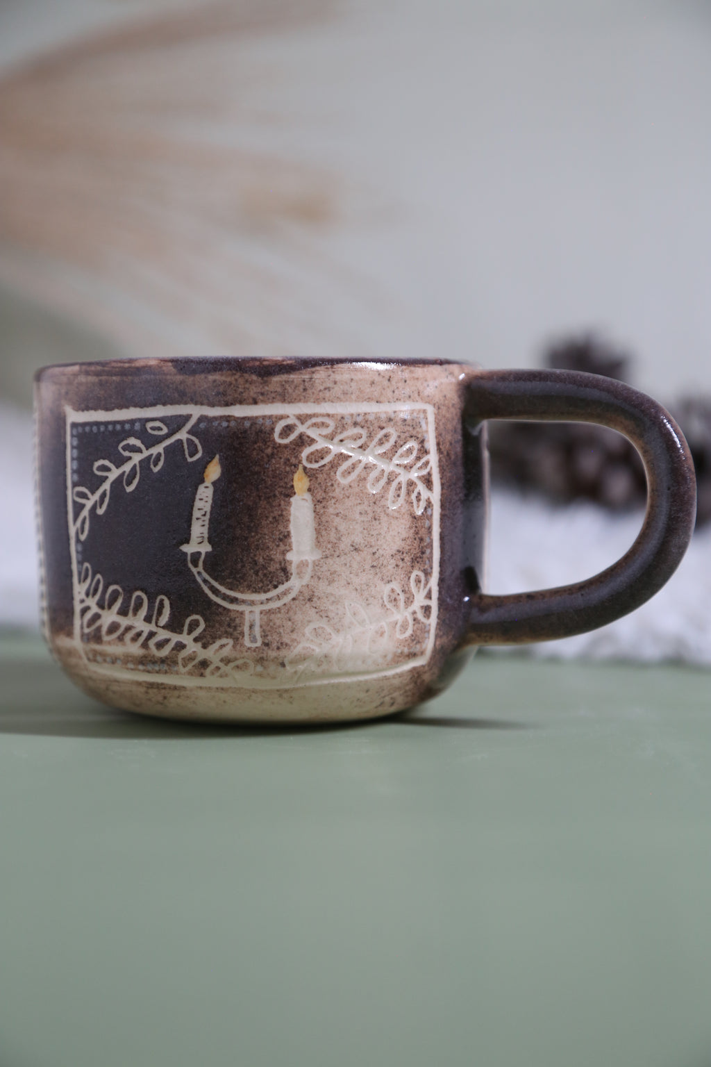 ClayEcho – Handcrafted Japanese-Style Ceramic Coffee Mug-8008 (special price)