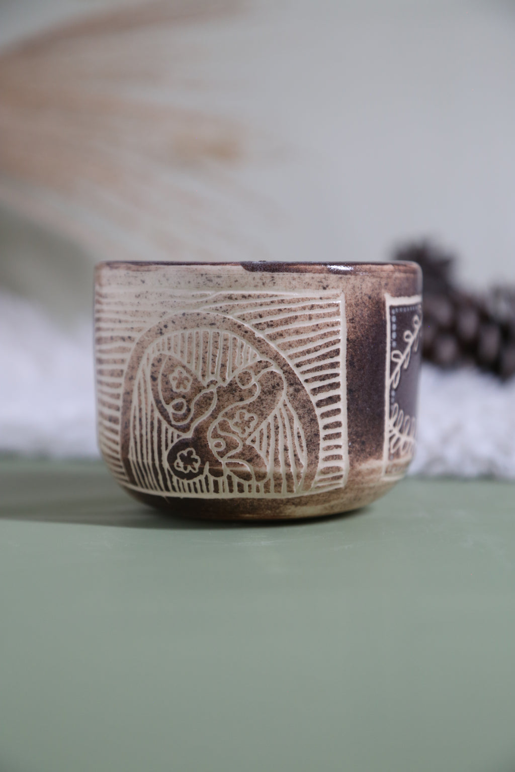 ClayEcho – Handcrafted Japanese-Style Ceramic Coffee Mug-8008 (special price)