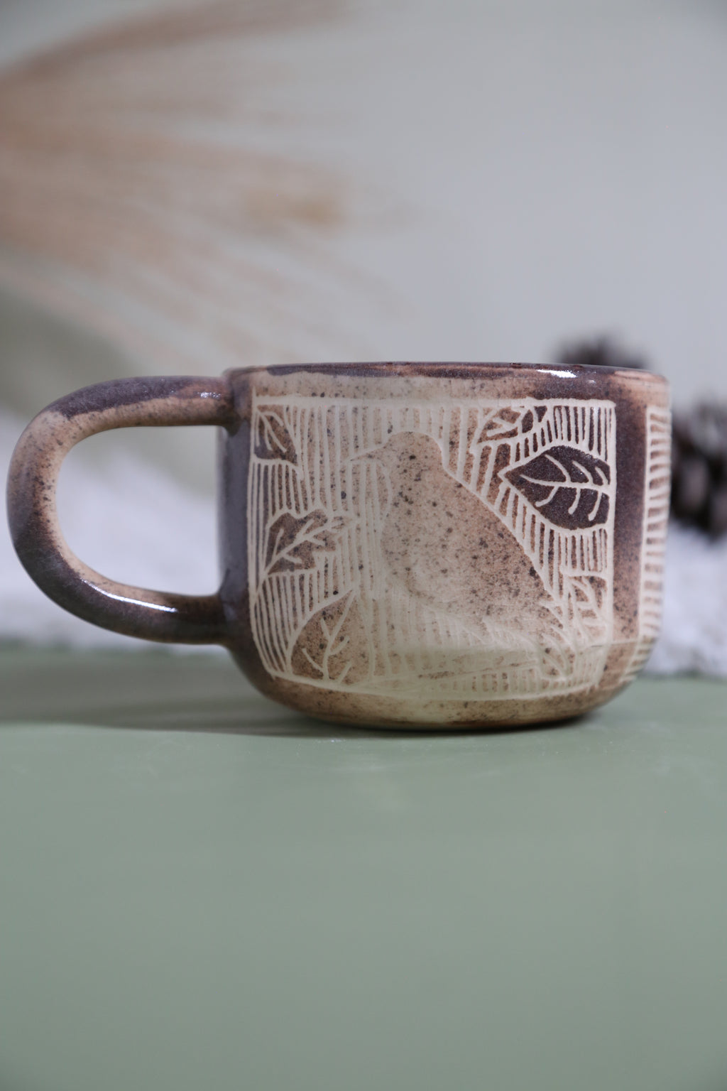 ClayEcho – Handcrafted Japanese-Style Ceramic Coffee Mug-8008 (special price)