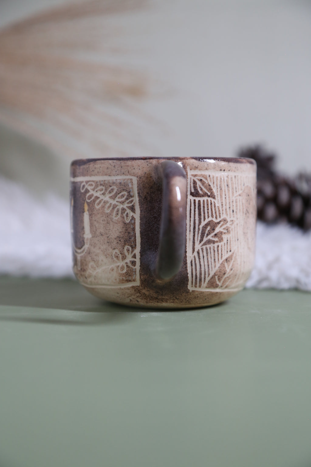 ClayEcho – Handcrafted Japanese-Style Ceramic Coffee Mug-8008 (special price)