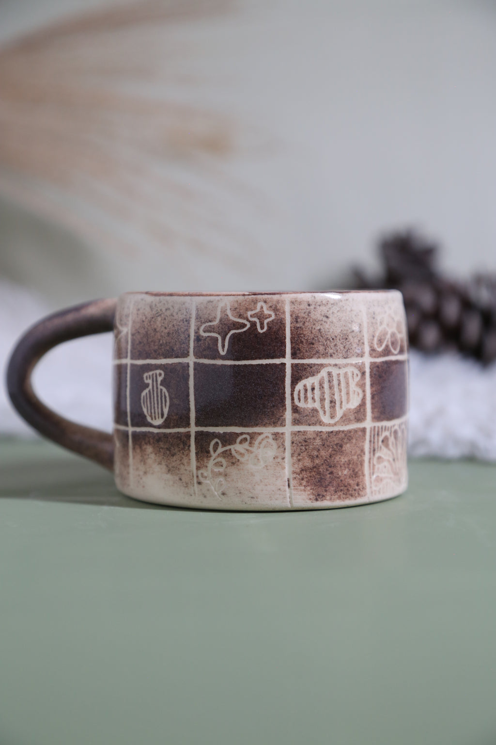ClayEcho – Handcrafted Japanese-Style Ceramic Coffee Mug-8009 (special price)