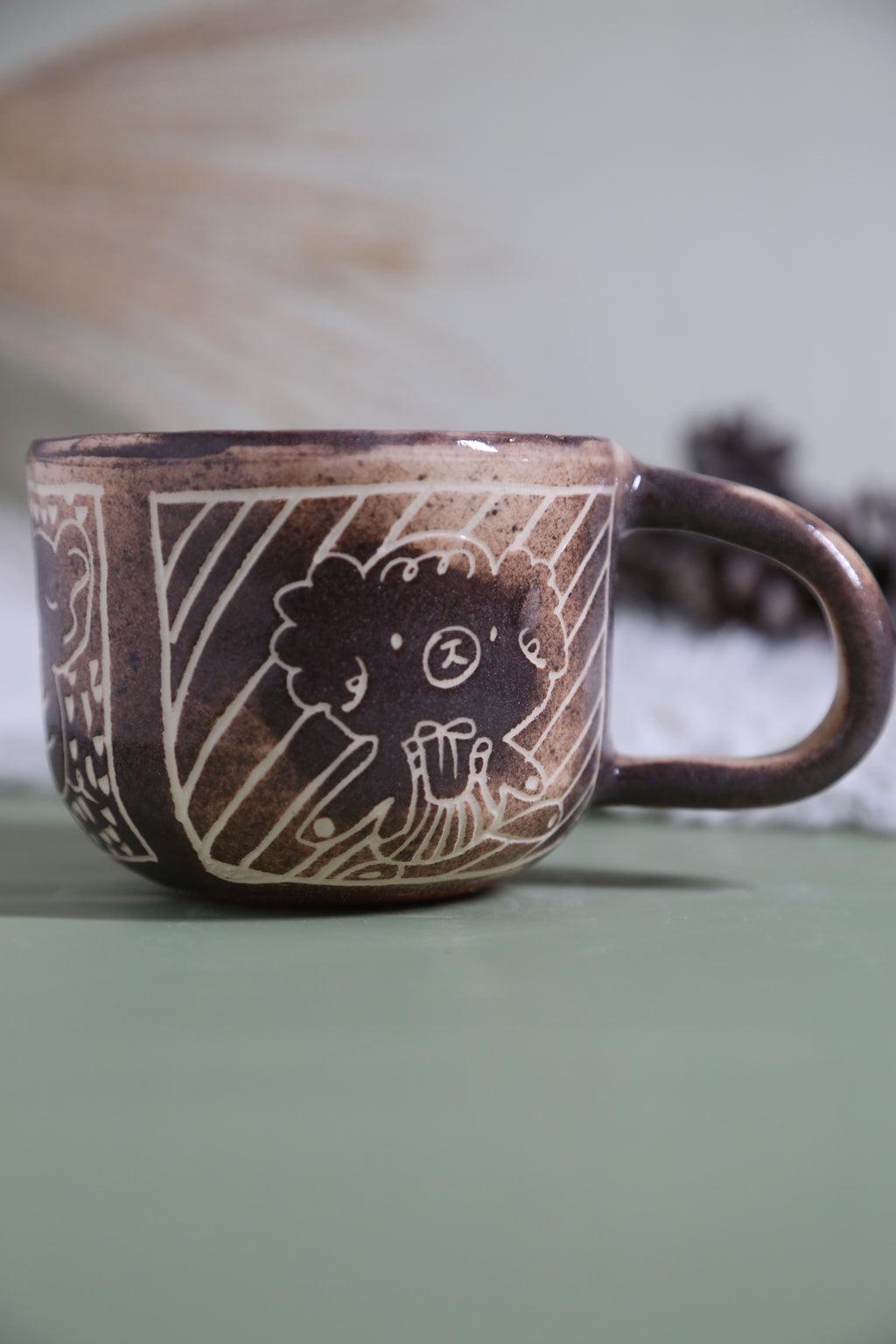 ClayEcho – Handcrafted Japanese-Style Ceramic Coffee Mug-8010 (special price)