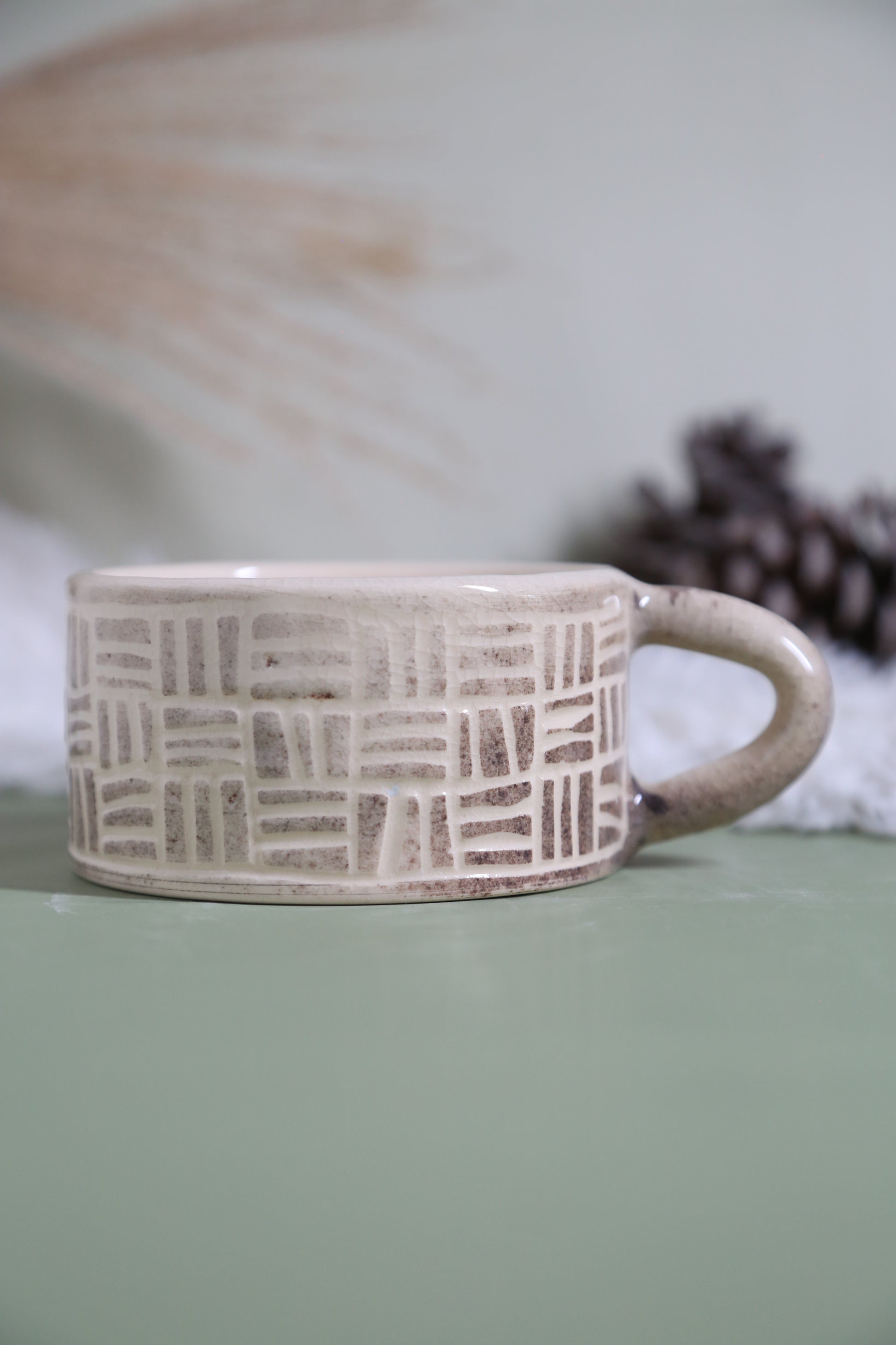 ClayEcho – Handcrafted Japanese-Style Ceramic Coffee Mug-8011