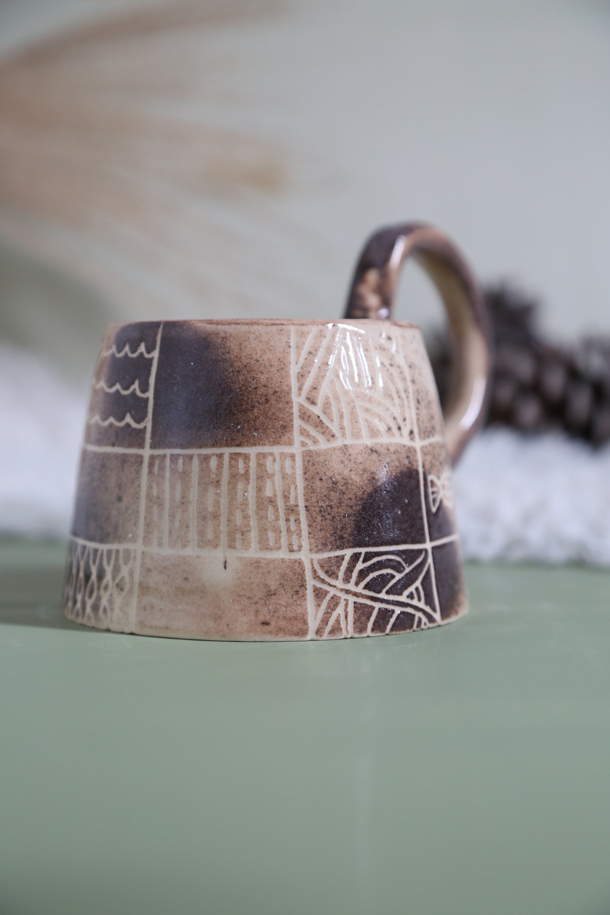 ClayEcho – Handcrafted Japanese-Style Ceramic Coffee Mug-8012