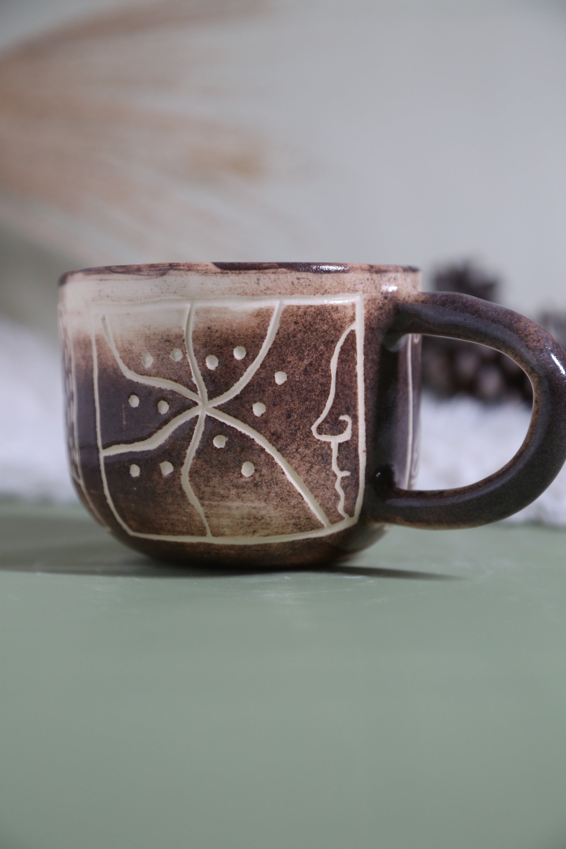 ClayEcho – Handcrafted Japanese-Style Ceramic Coffee Mug-8013 (special price)