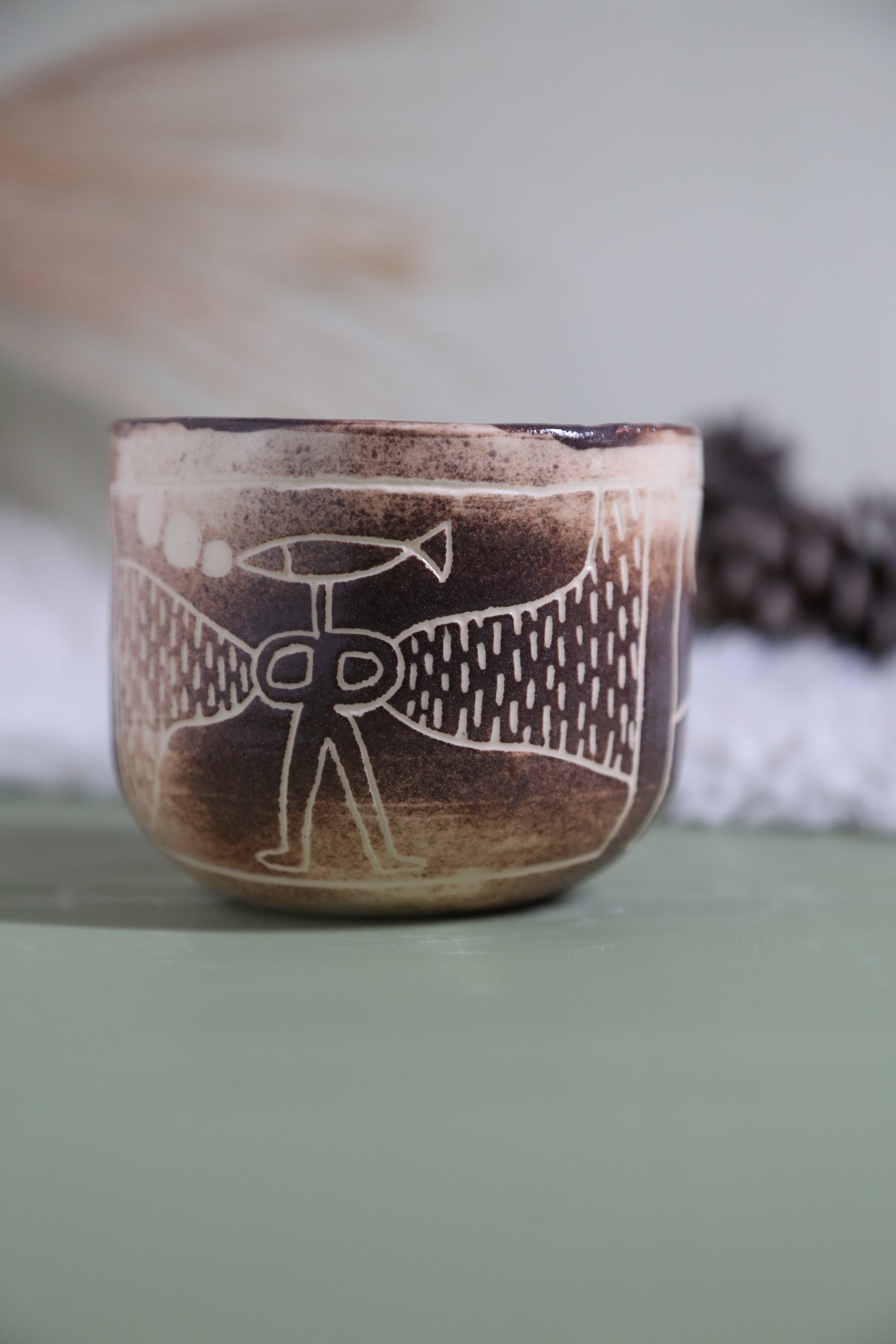 ClayEcho – Handcrafted Japanese-Style Ceramic Coffee Mug-8013 (special price)