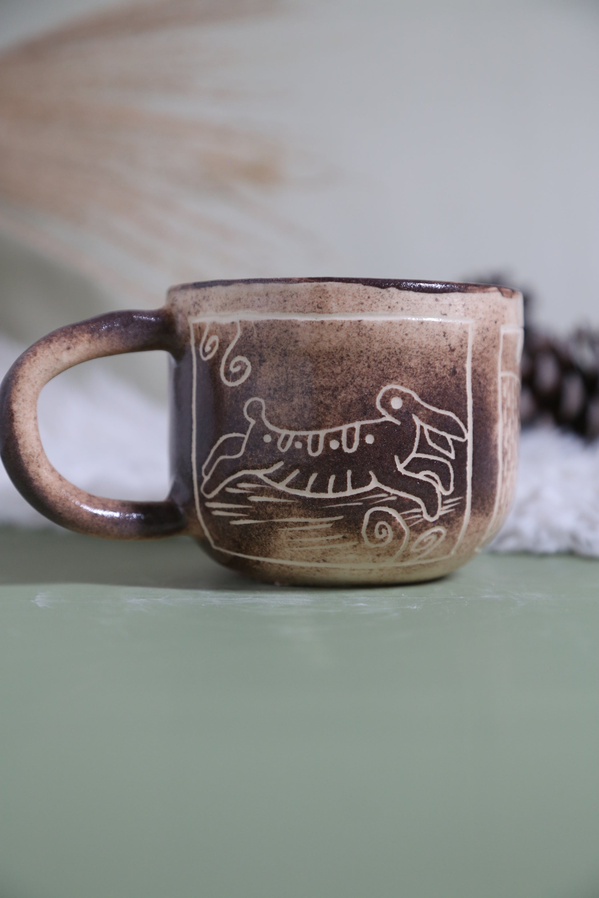 ClayEcho – Handcrafted Japanese-Style Ceramic Coffee Mug-8013 (special price)