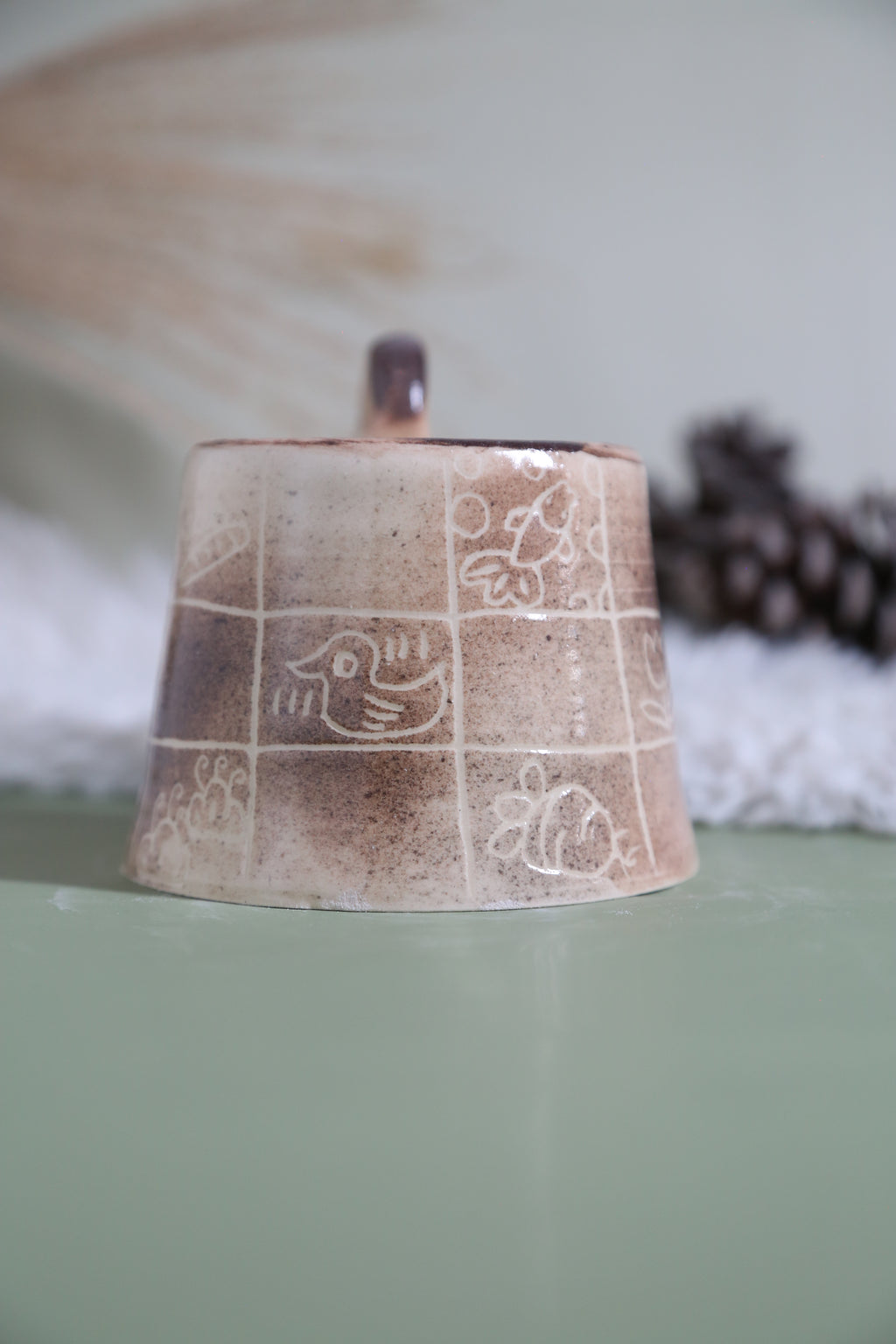 ClayEcho – Handcrafted Japanese-Style Ceramic Coffee Mug-8014