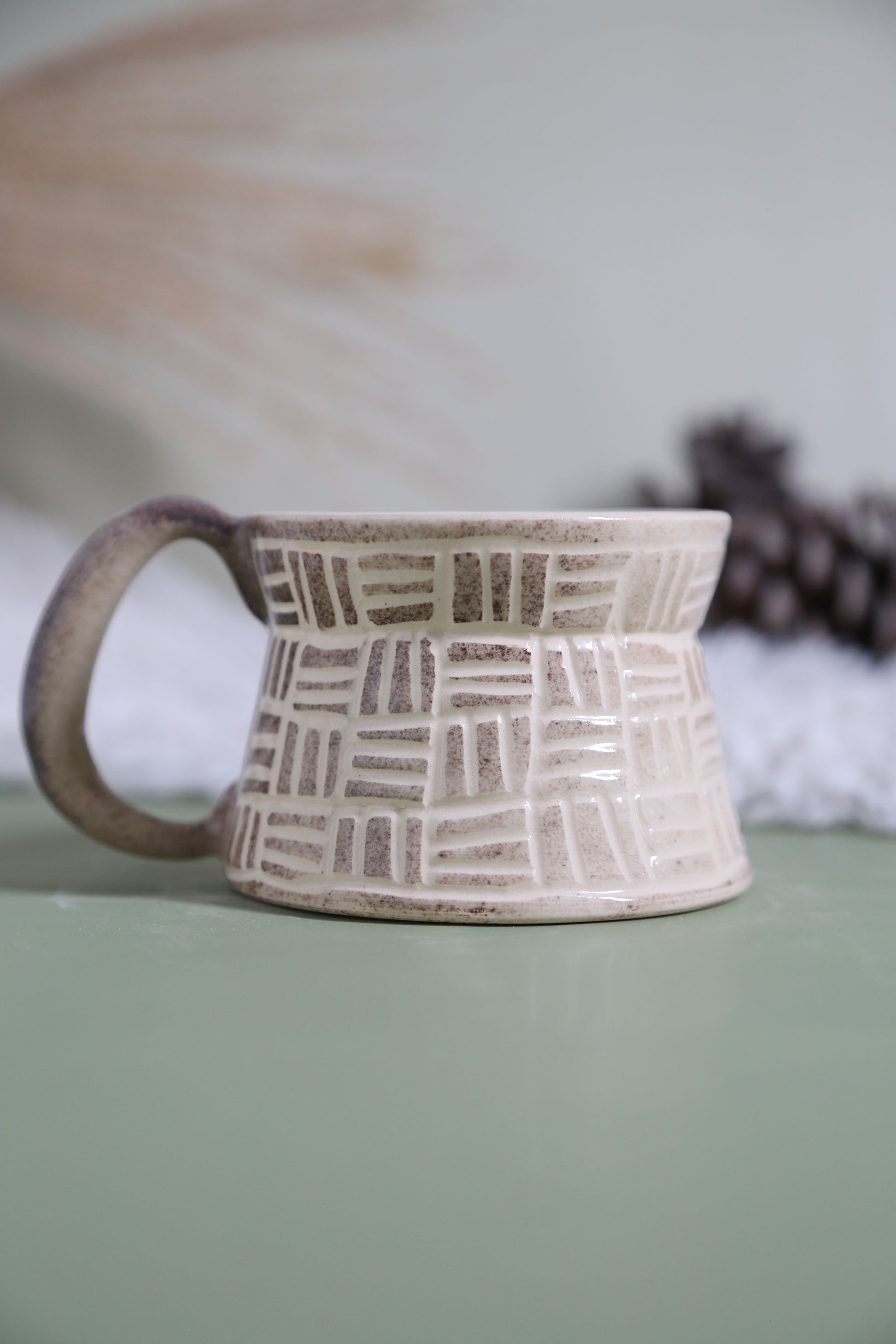 ClayEcho – Handcrafted Japanese-Style Ceramic Coffee Mug-8015