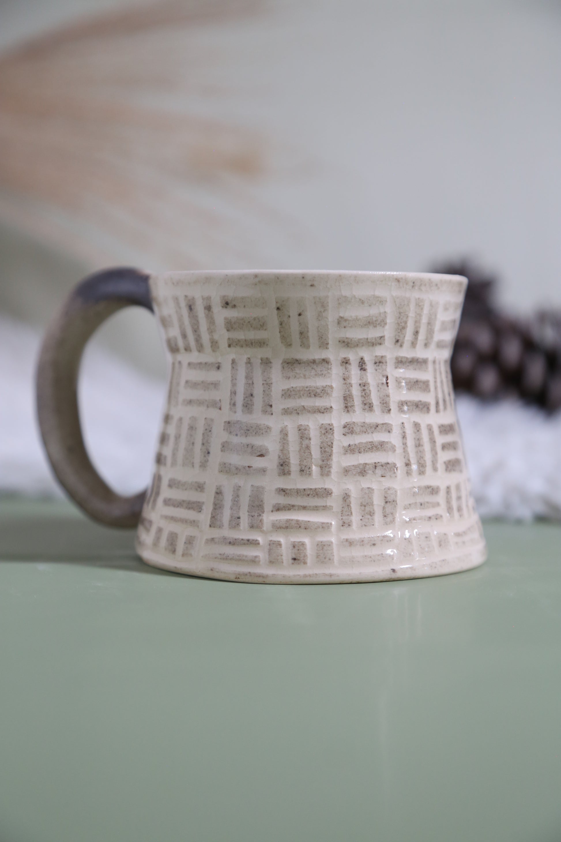 ClayEcho – Handcrafted Japanese-Style Ceramic Coffee Mug-8016