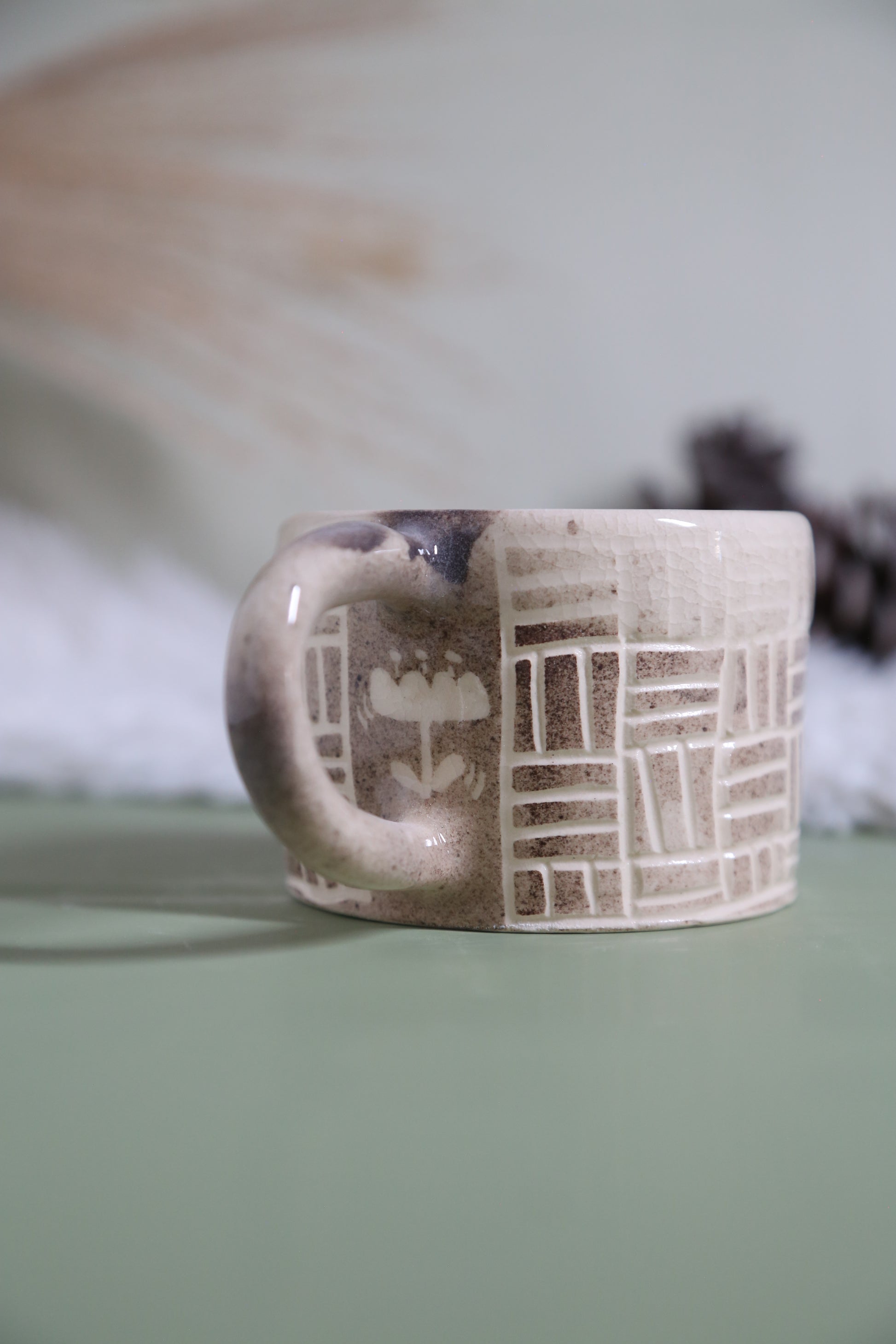 ClayEcho – Handcrafted Japanese-Style Ceramic Coffee Mug-8018 (special price)
