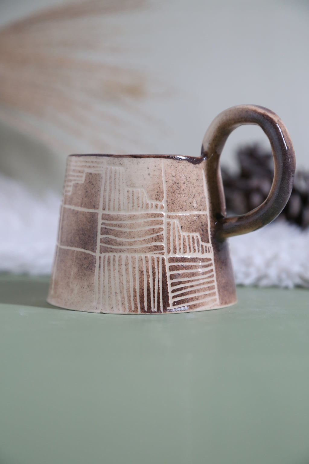 ClayEcho – Handcrafted Japanese-Style Ceramic Coffee Mug-8019