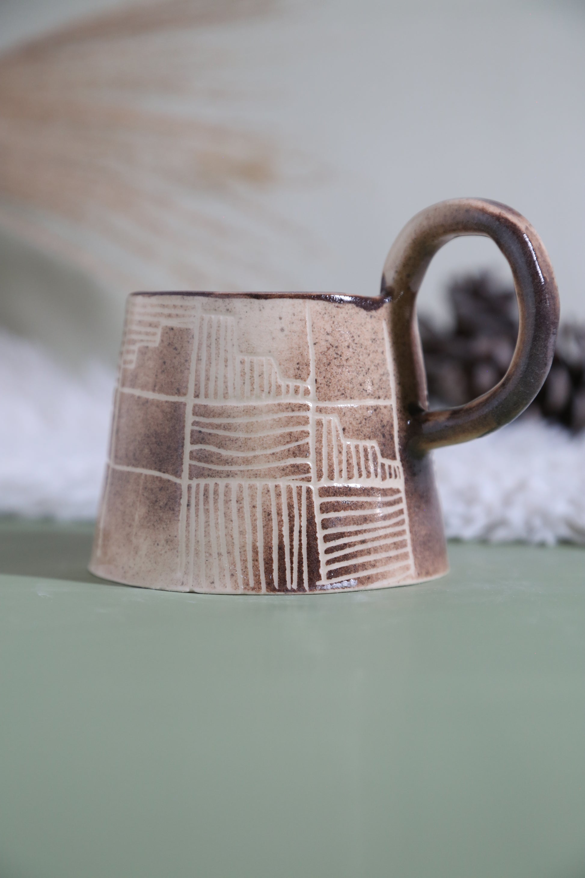 ClayEcho – Handcrafted Japanese-Style Ceramic Coffee Mug-8019
