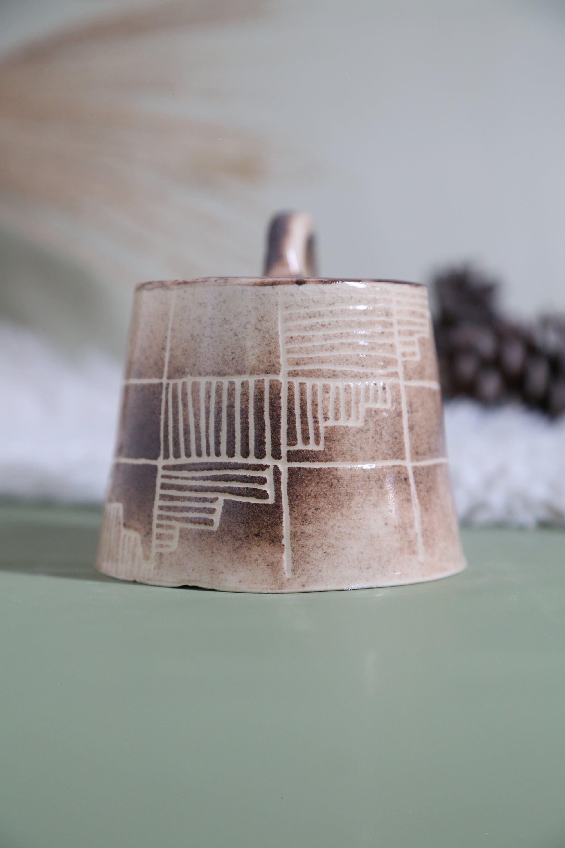 ClayEcho – Handcrafted Japanese-Style Ceramic Coffee Mug-8019
