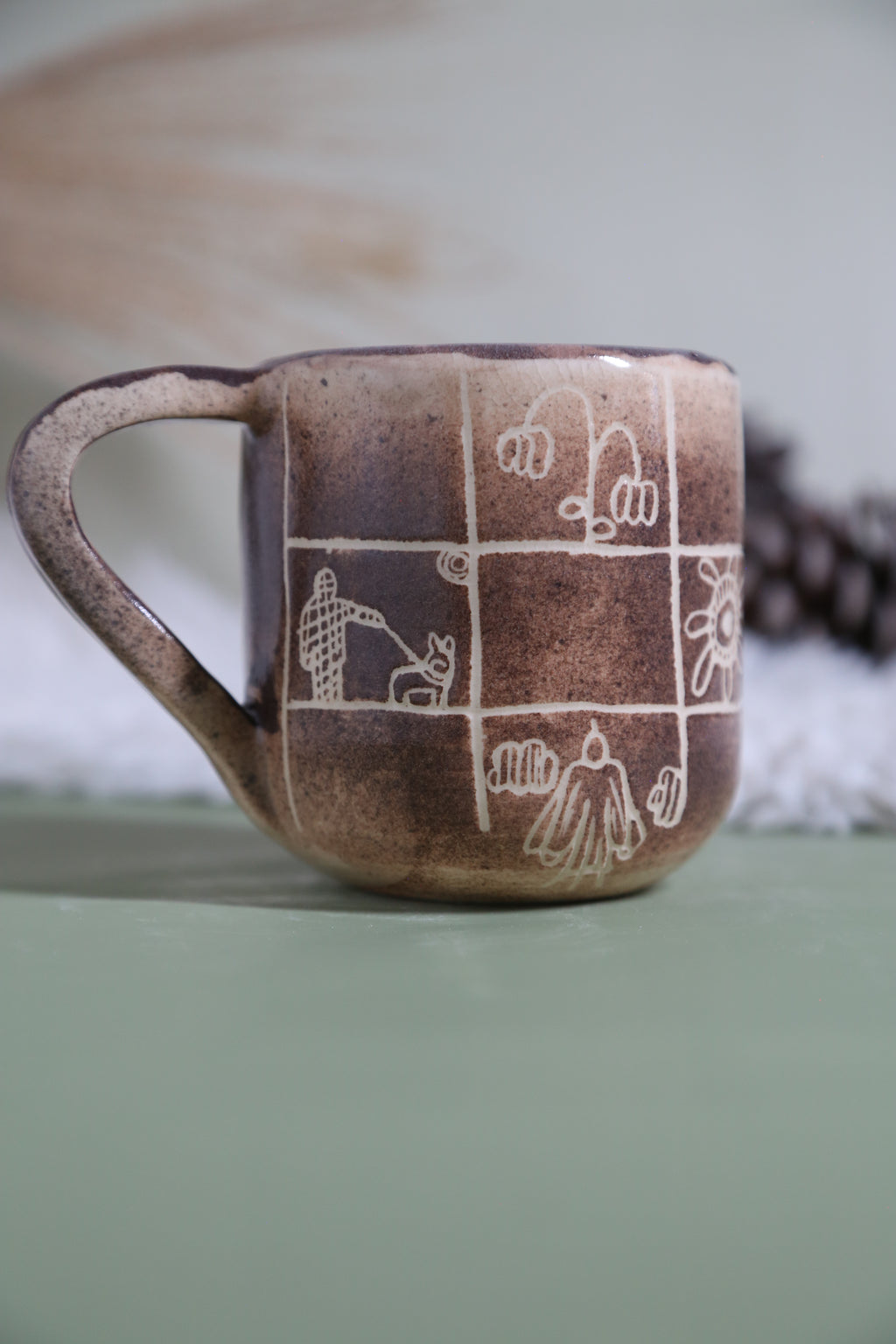 ClayEcho – Handcrafted Japanese-Style Ceramic Coffee Mug-8020 (special price)