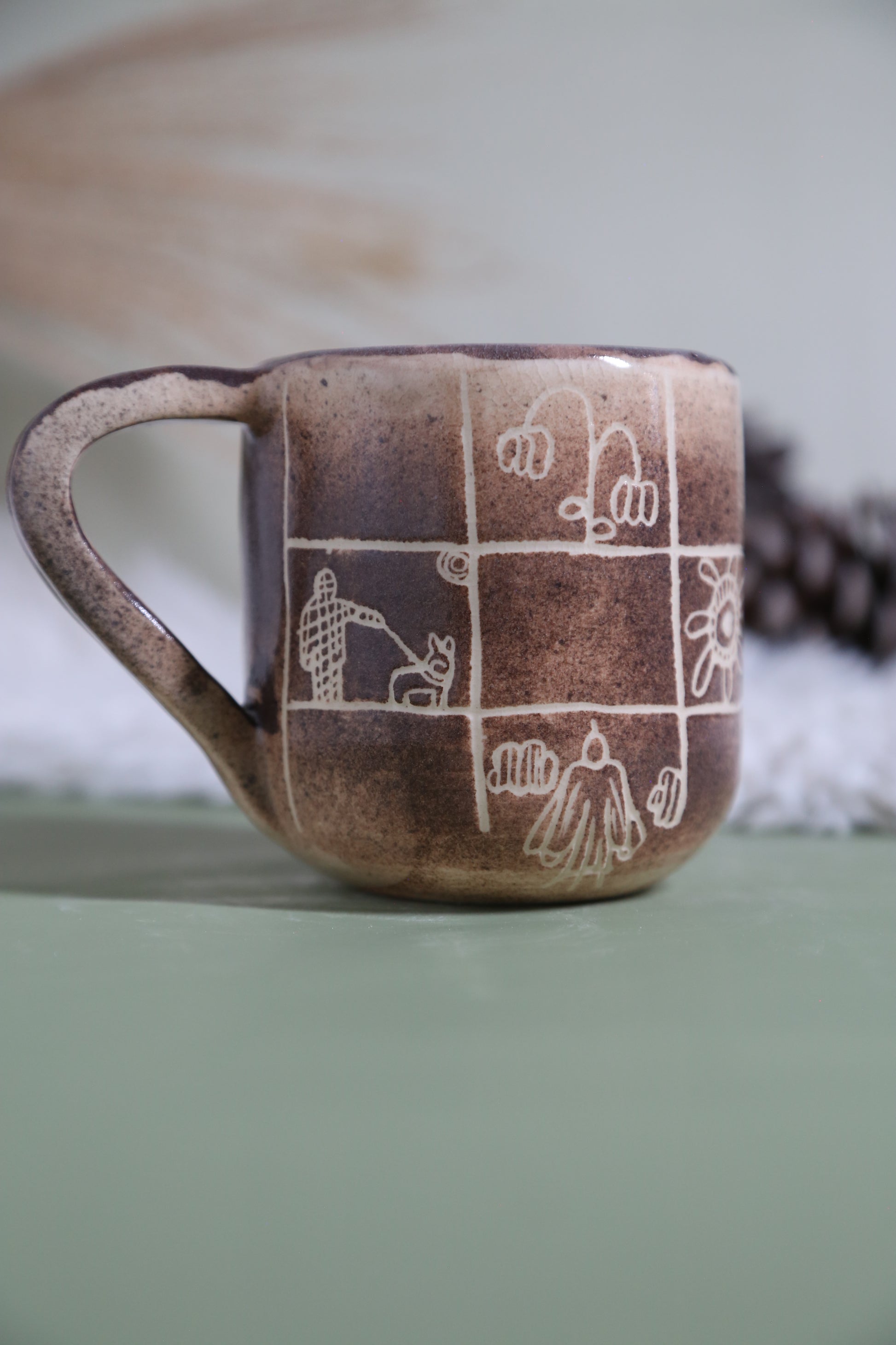 ClayEcho – Handcrafted Japanese-Style Ceramic Coffee Mug-8020 (special price)