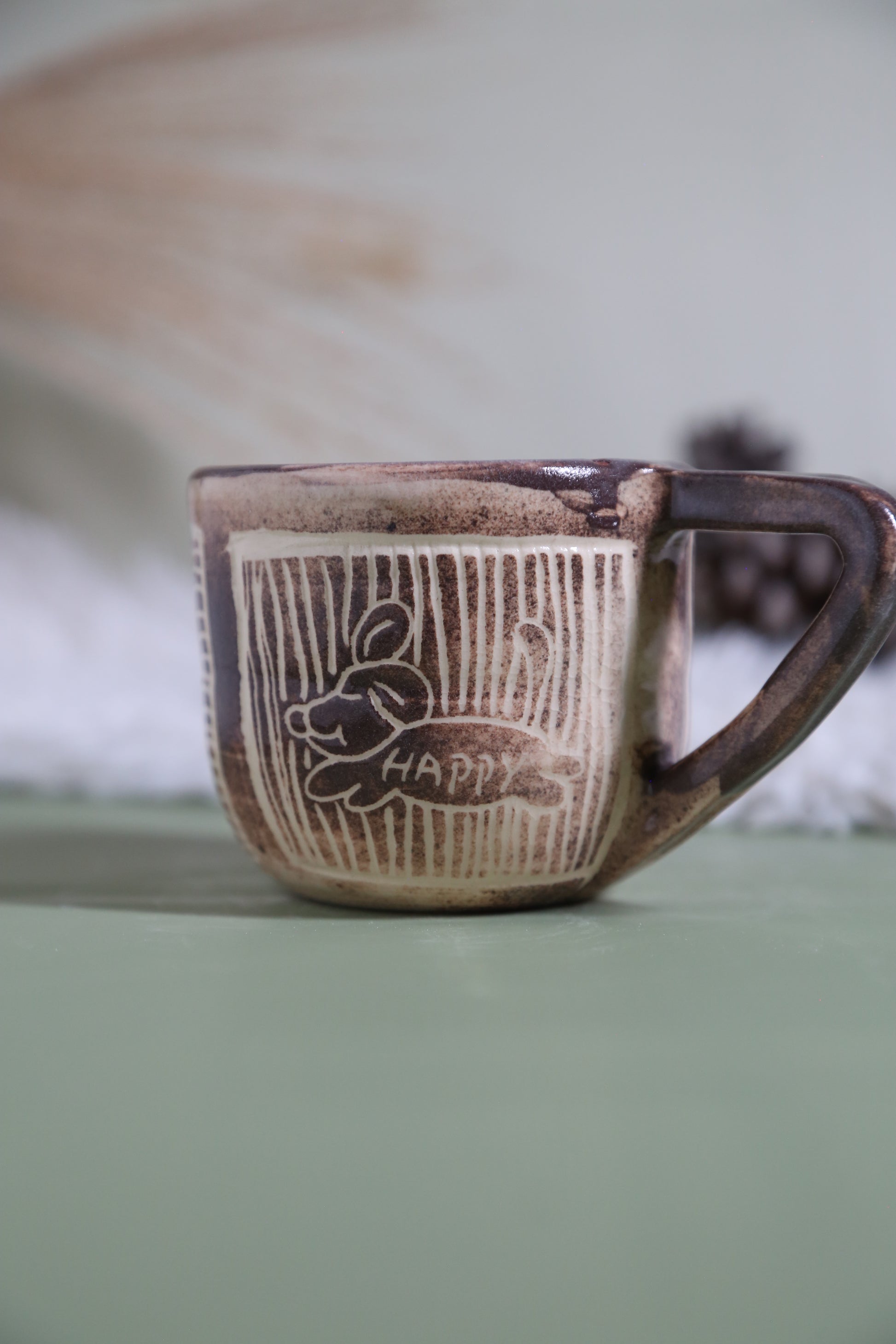 ClayEcho – Handcrafted Japanese-Style Ceramic Coffee Mug-8021