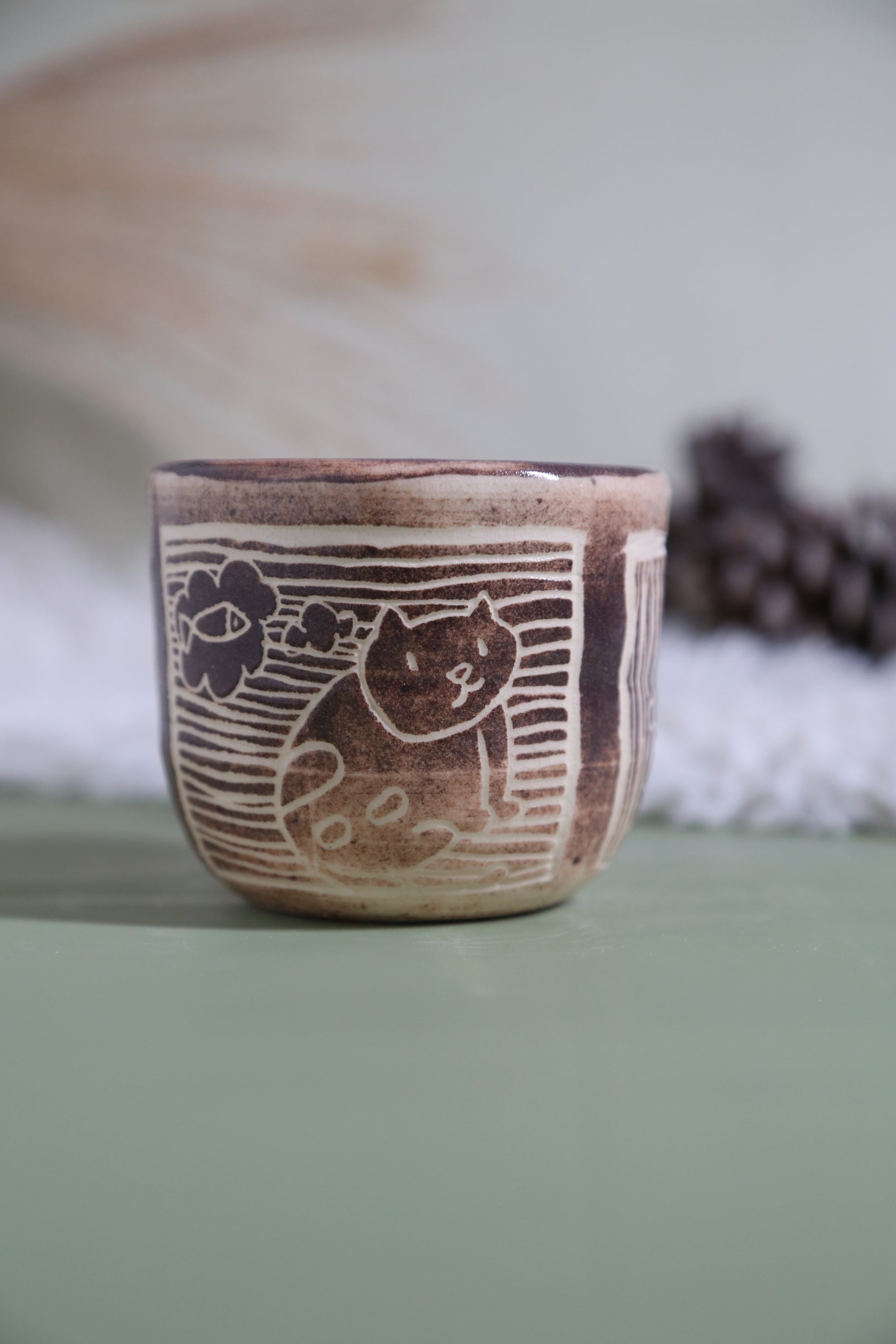 ClayEcho – Handcrafted Japanese-Style Ceramic Coffee Mug-8021