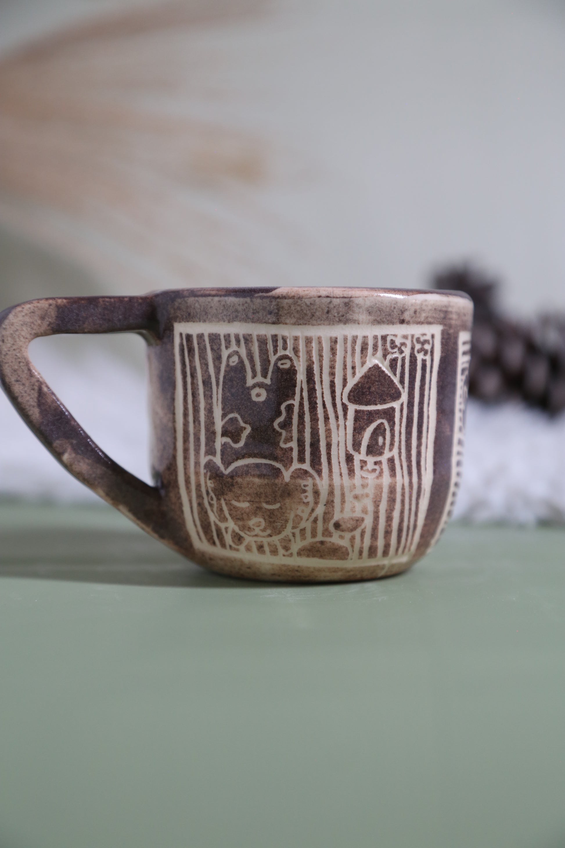 ClayEcho – Handcrafted Japanese-Style Ceramic Coffee Mug-8021