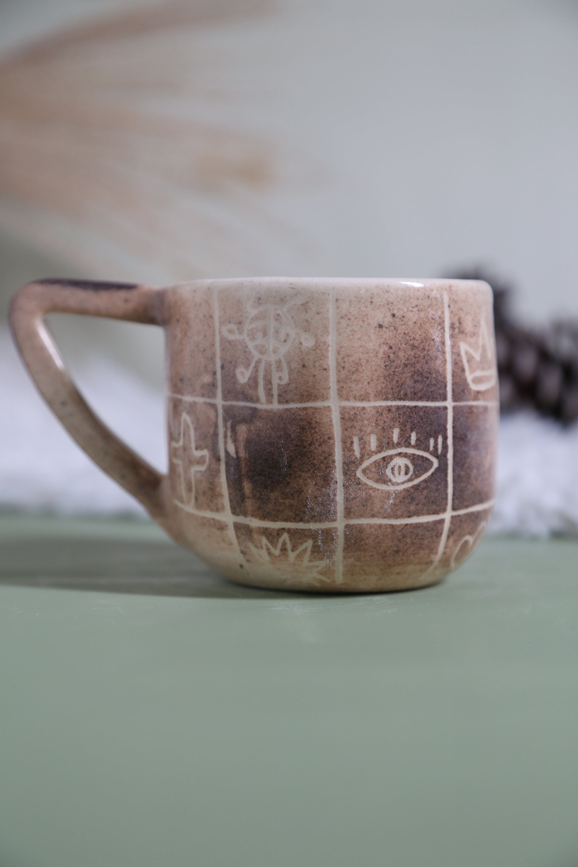 ClayEcho – Handcrafted Japanese-Style Ceramic Coffee Mug-8022 (special price)