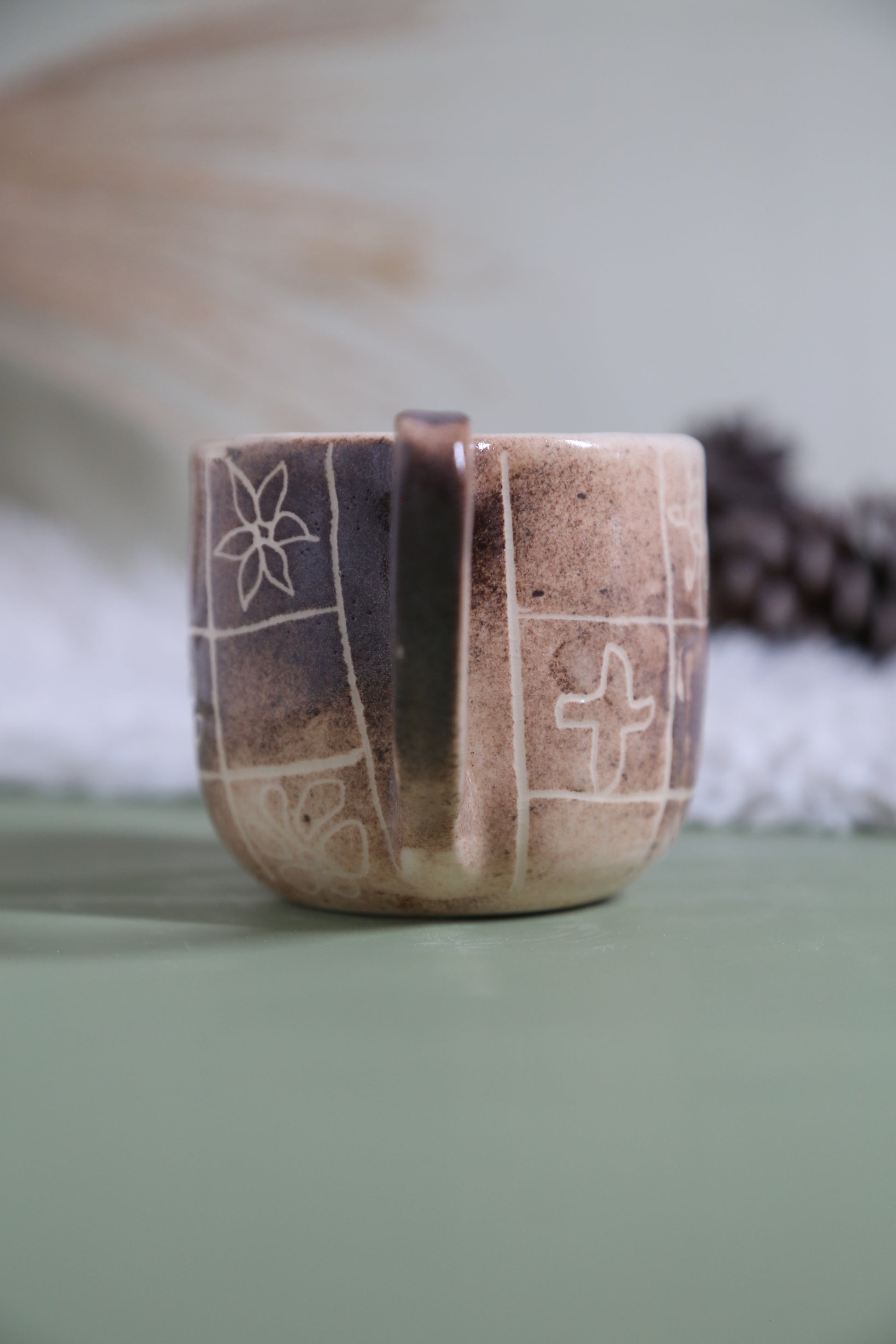 ClayEcho – Handcrafted Japanese-Style Ceramic Coffee Mug-8022 (special price)