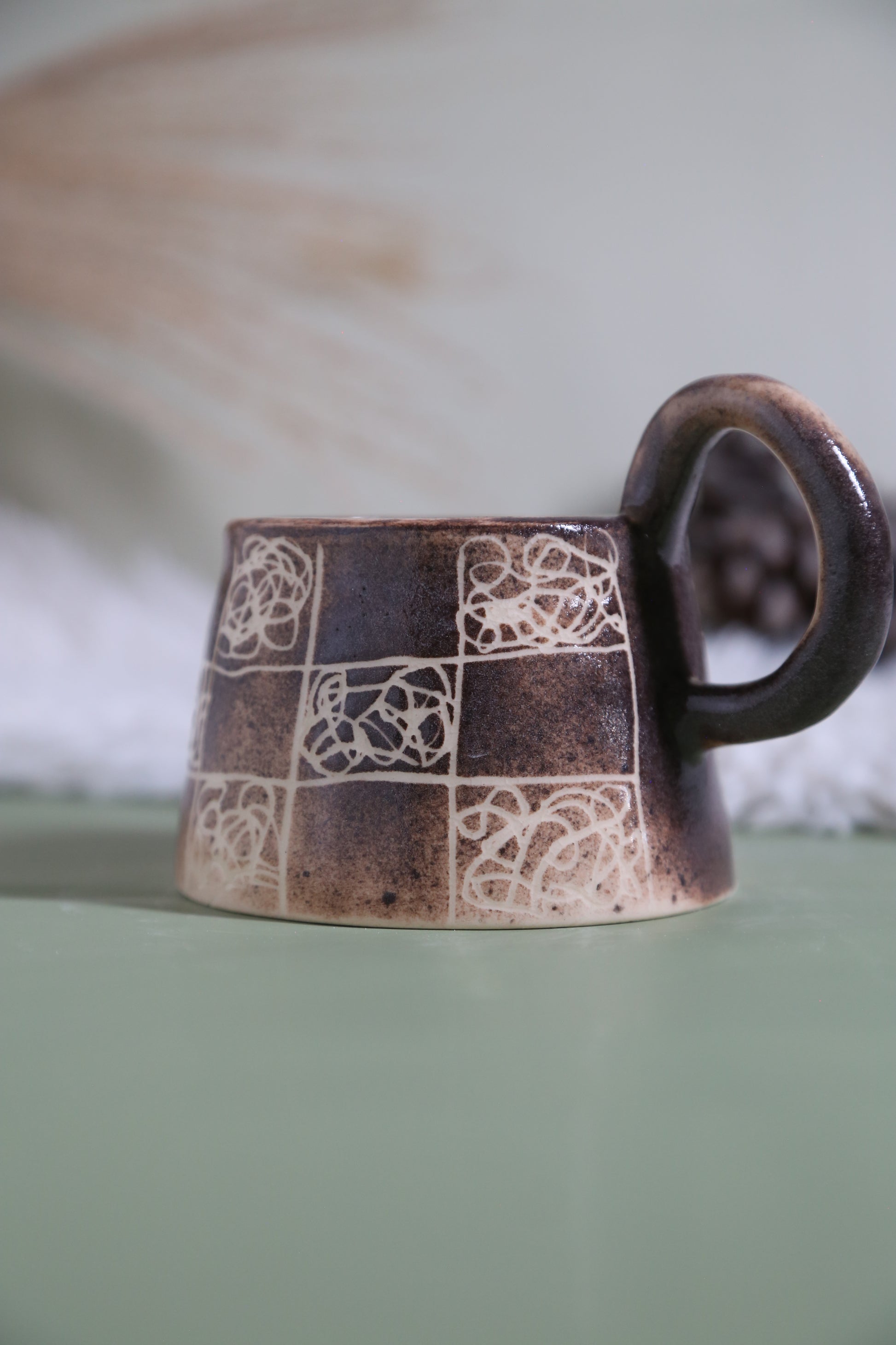 ClayEcho – Handcrafted Japanese-Style Ceramic Coffee Mug-8023