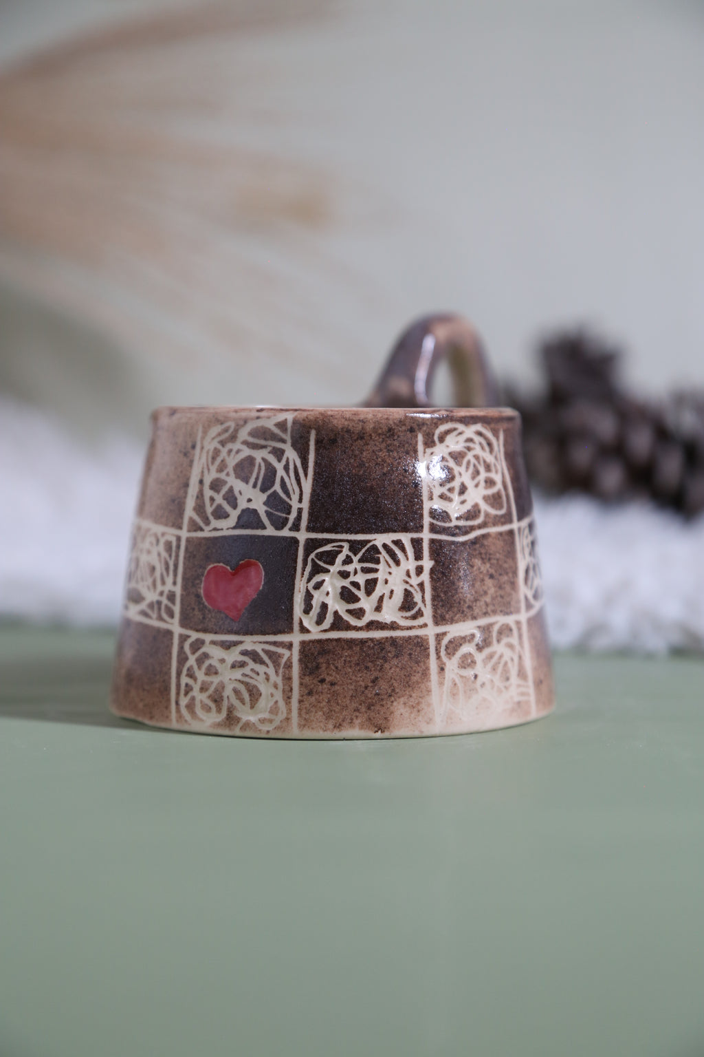 ClayEcho – Handcrafted Japanese-Style Ceramic Coffee Mug-8023