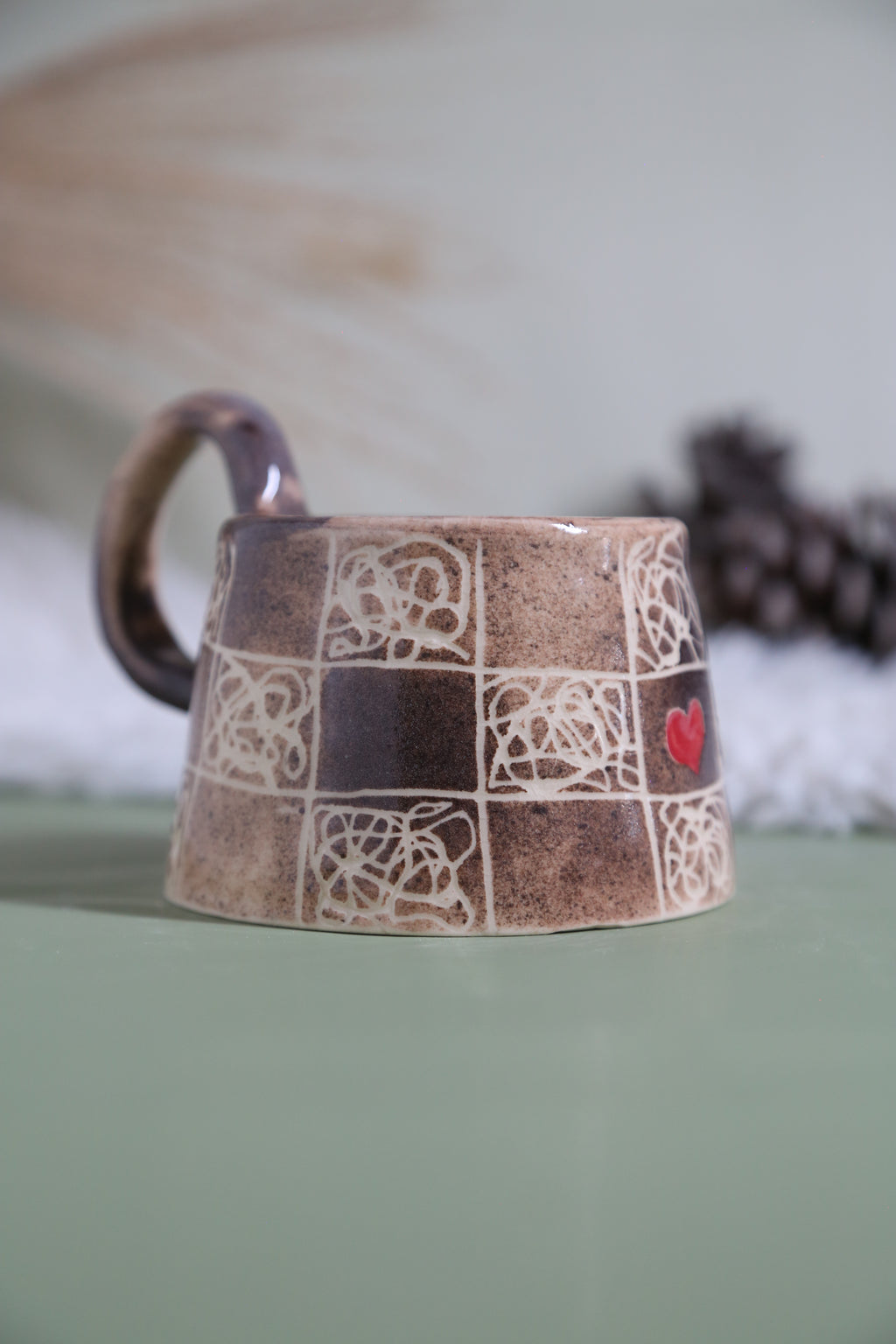 ClayEcho – Handcrafted Japanese-Style Ceramic Coffee Mug-8023