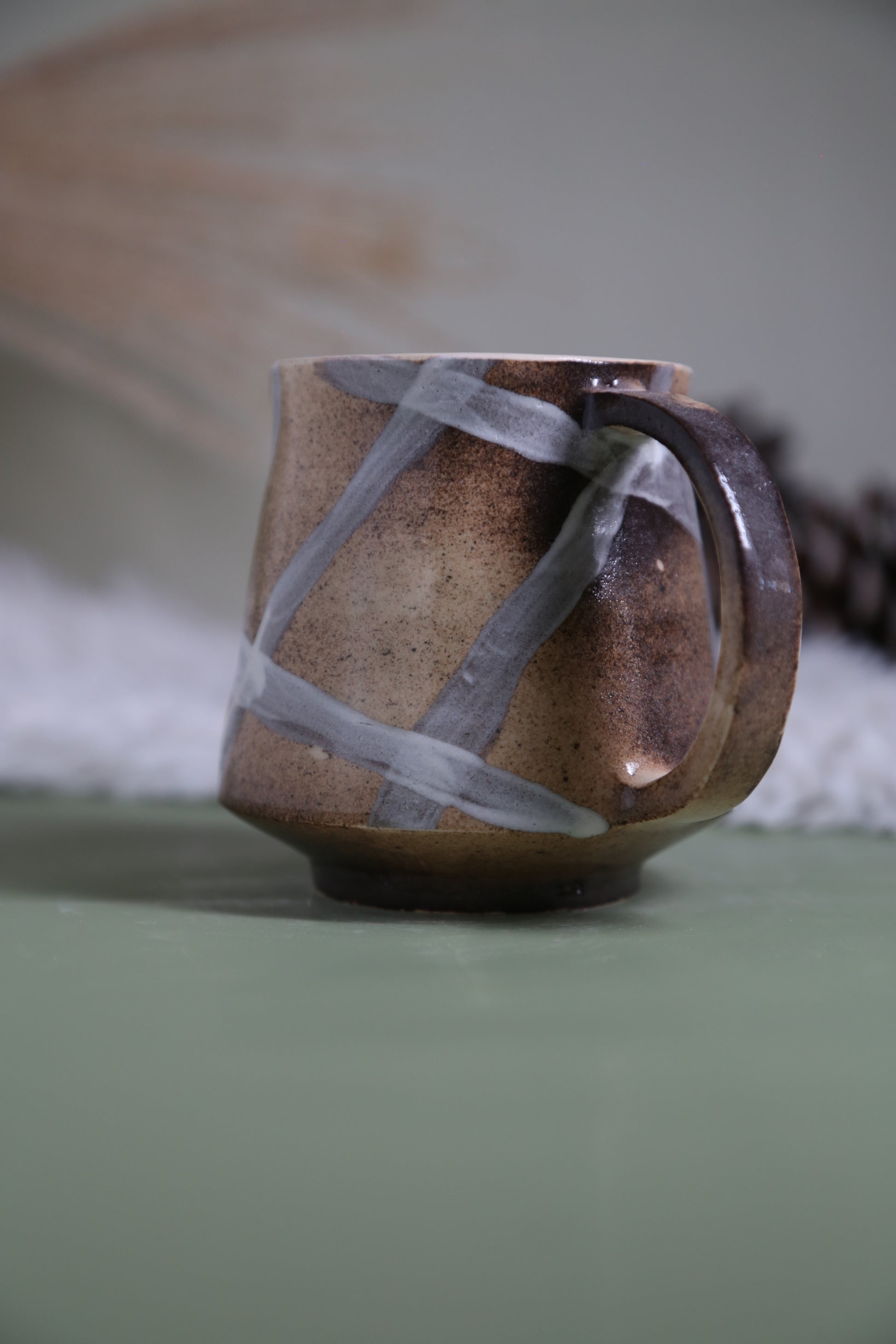 ClayEcho – Handcrafted Japanese-Style Ceramic Coffee Mug-8031