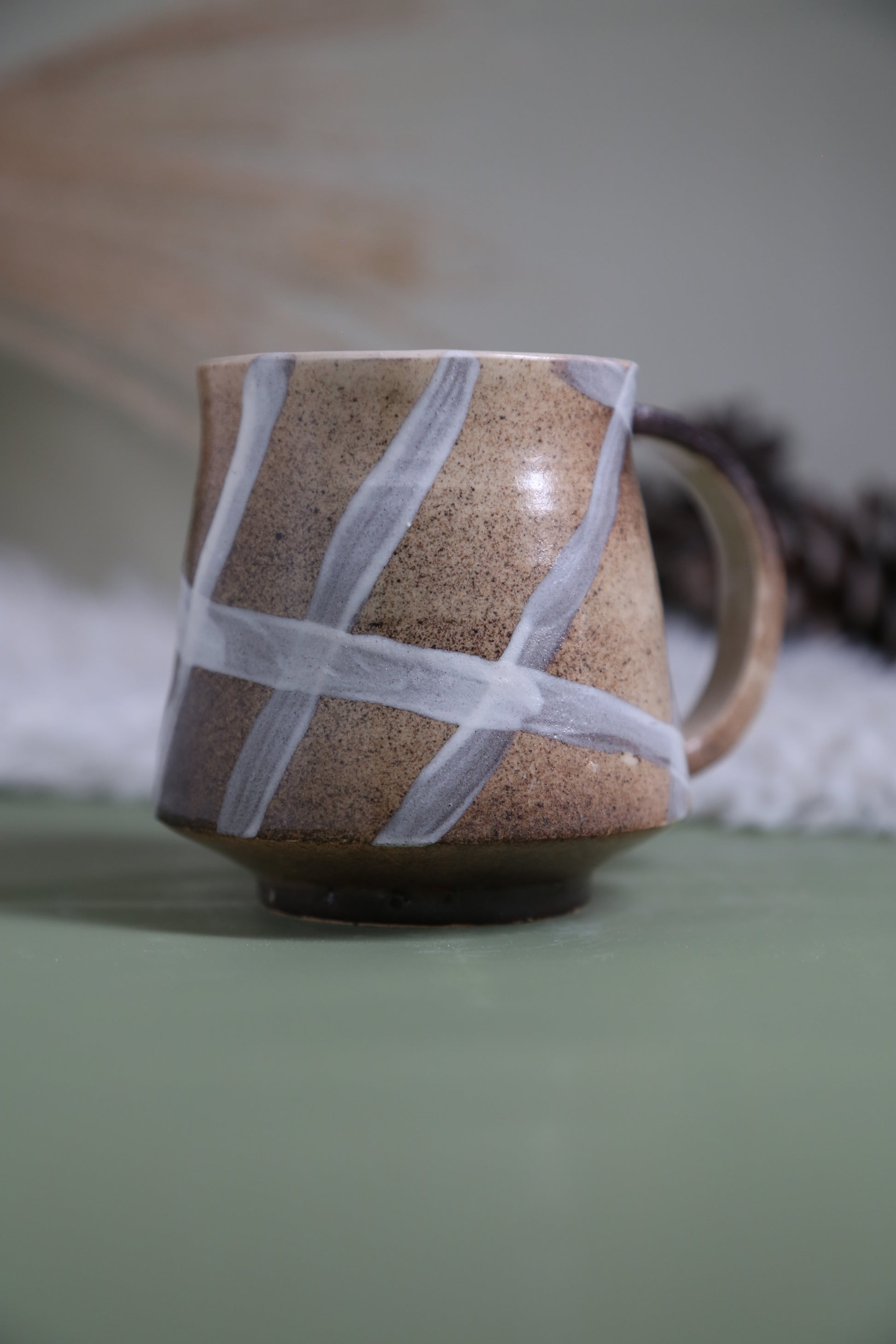 ClayEcho – Handcrafted Japanese-Style Ceramic Coffee Mug-8031